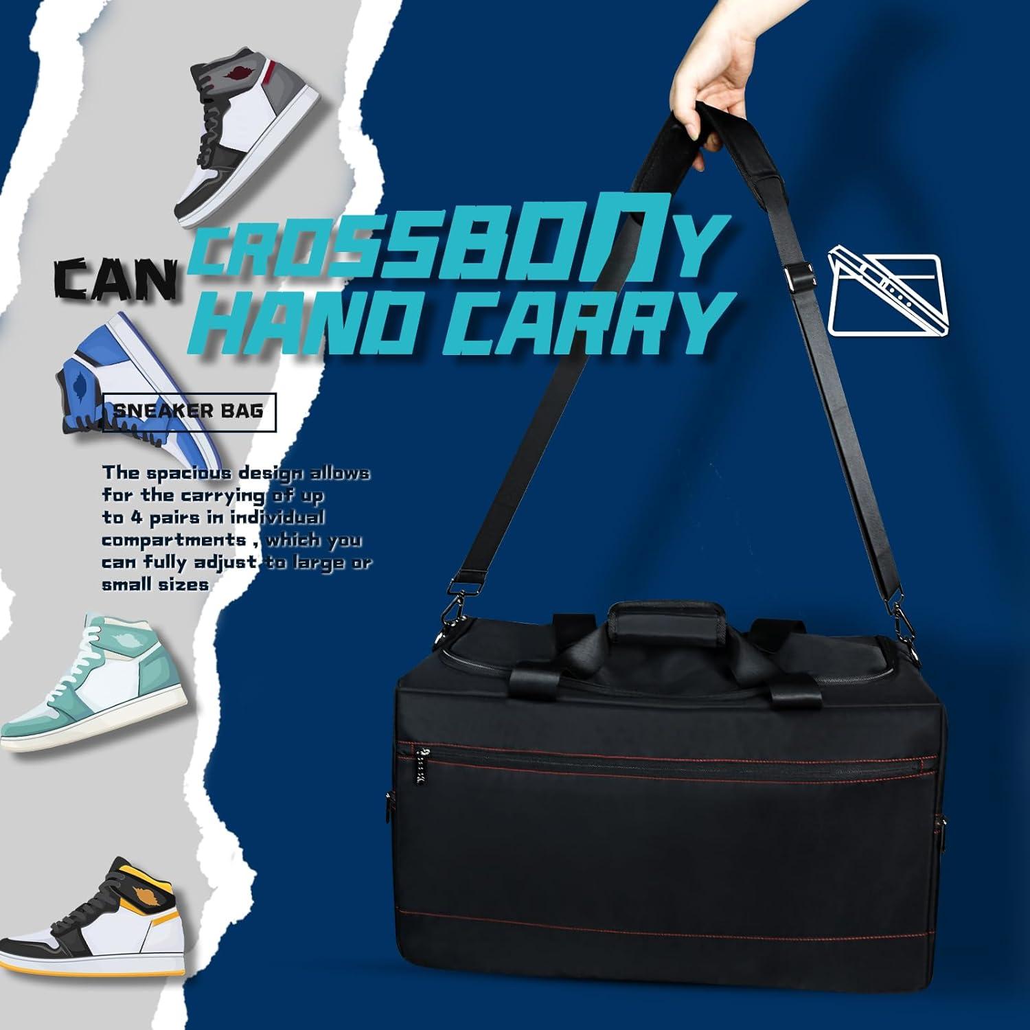 Bolsa de Viaje Duffel Wzsipod para Zapatillas Rojo 55.88x24.89x30.48cm