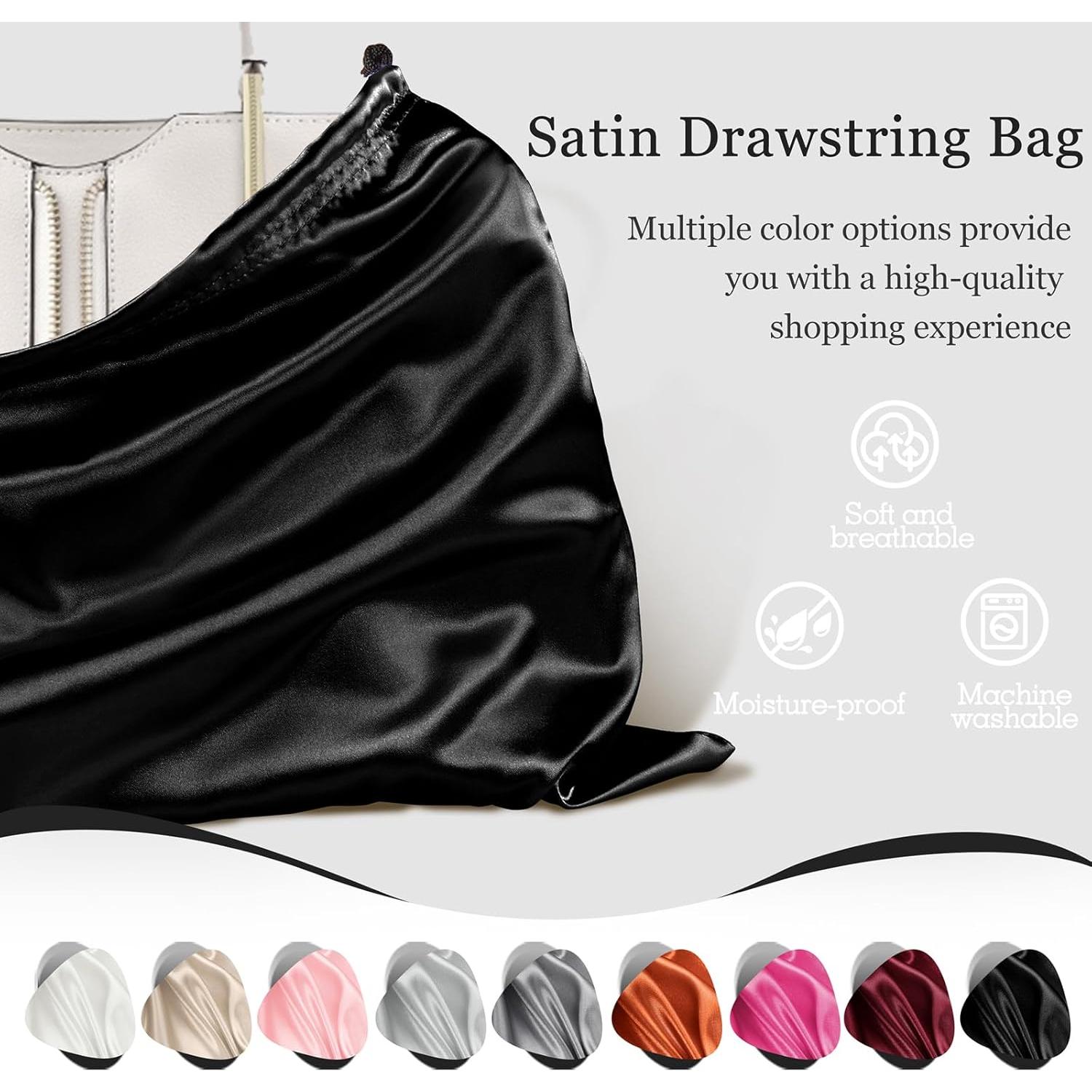 Bolsas de Polvo de Satén P Pothuiny 2 Pcs 50x40cm y 60x50cm