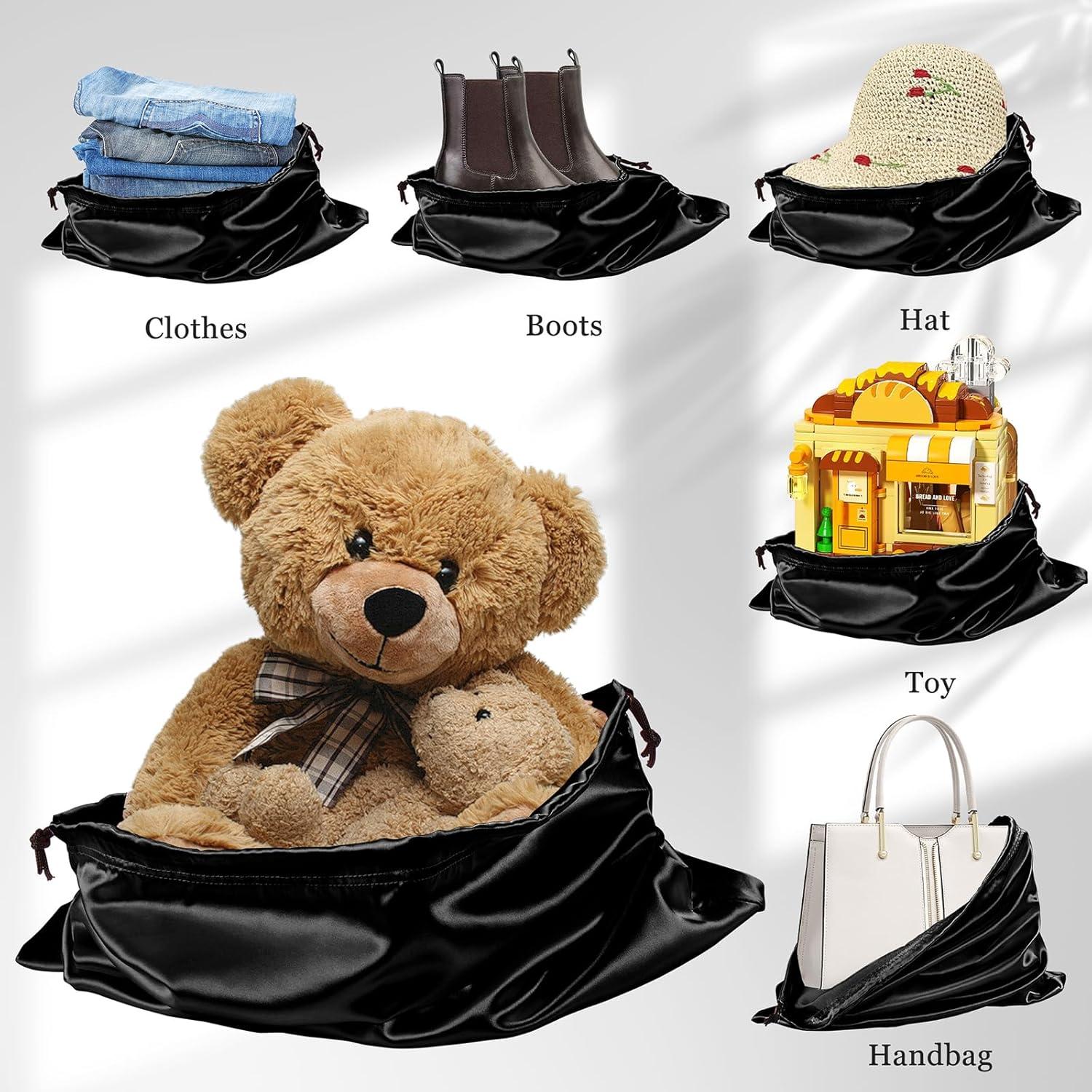 Bolsas de Polvo de Satén P Pothuiny 2 Pcs 50x40cm y 60x50cm