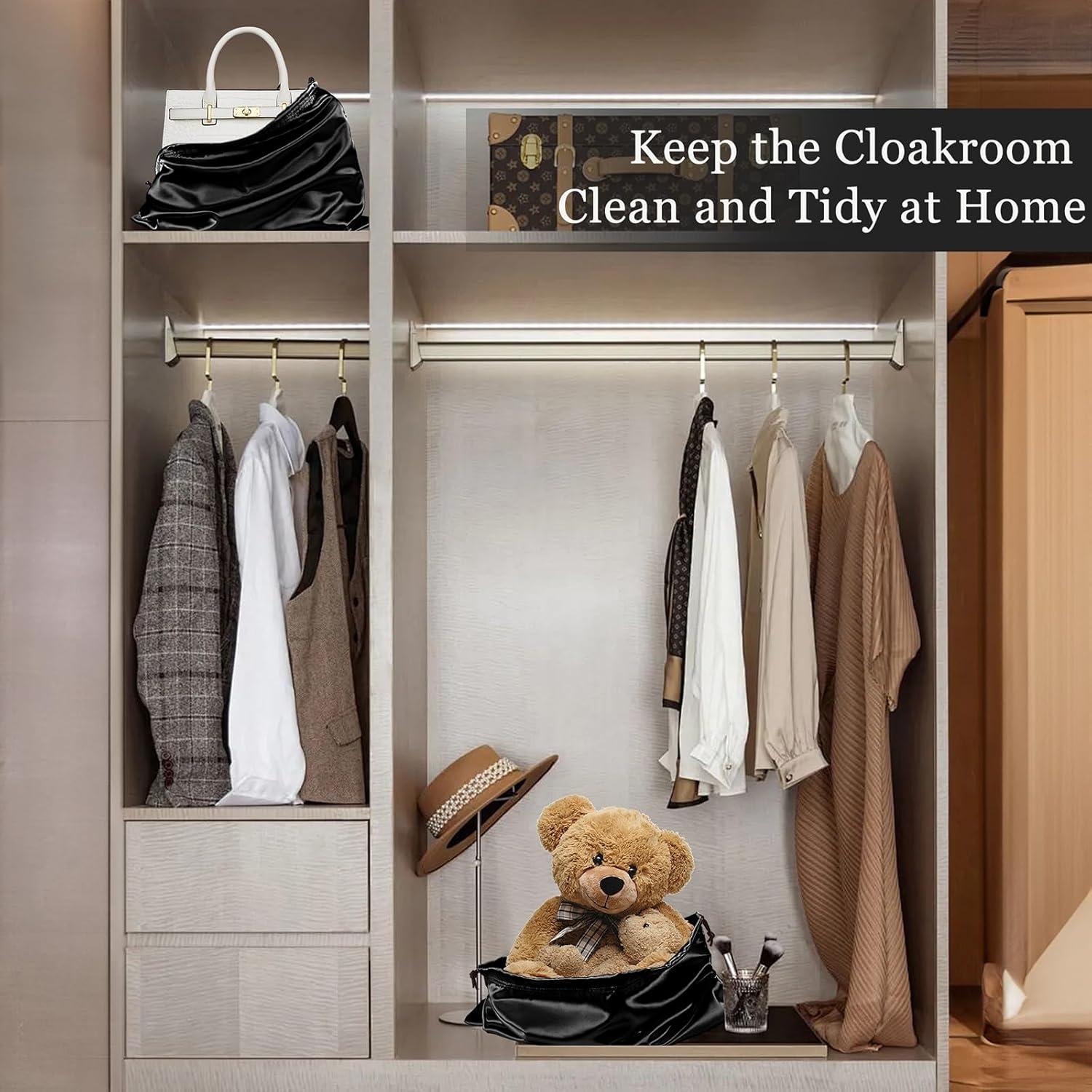 Bolsas de Polvo de Satén P Pothuiny 2 Pcs 50x40cm y 60x50cm