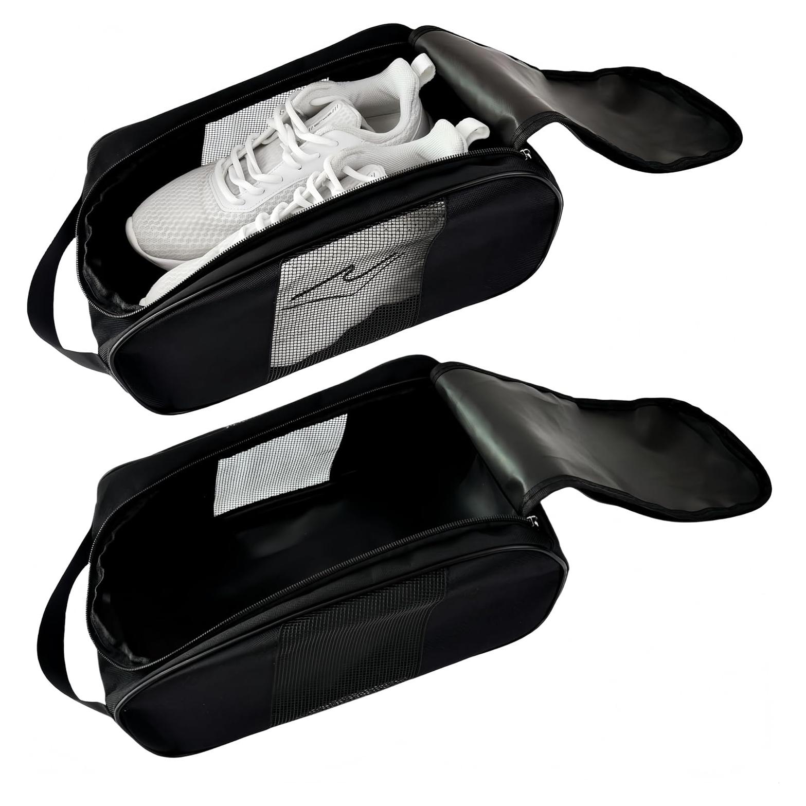 Bolsa de Zapatos de Golf Voyboced Negra 32x23cm Ventilada