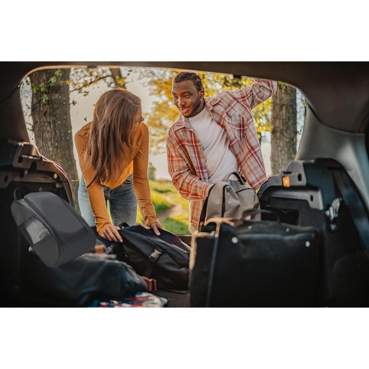 Bolsa de Zapatos de Golf Voyboced Negra 32x23cm Ventilada