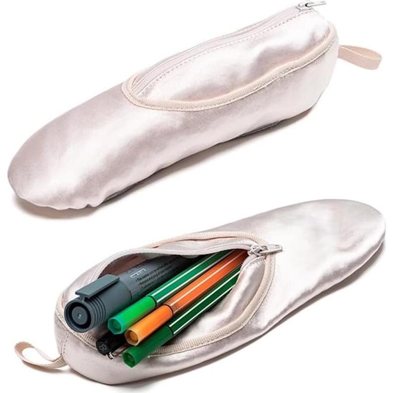 Bolsa de Maquillaje en Forma de Zapatilla de Ballet WENDYWU - Rosa