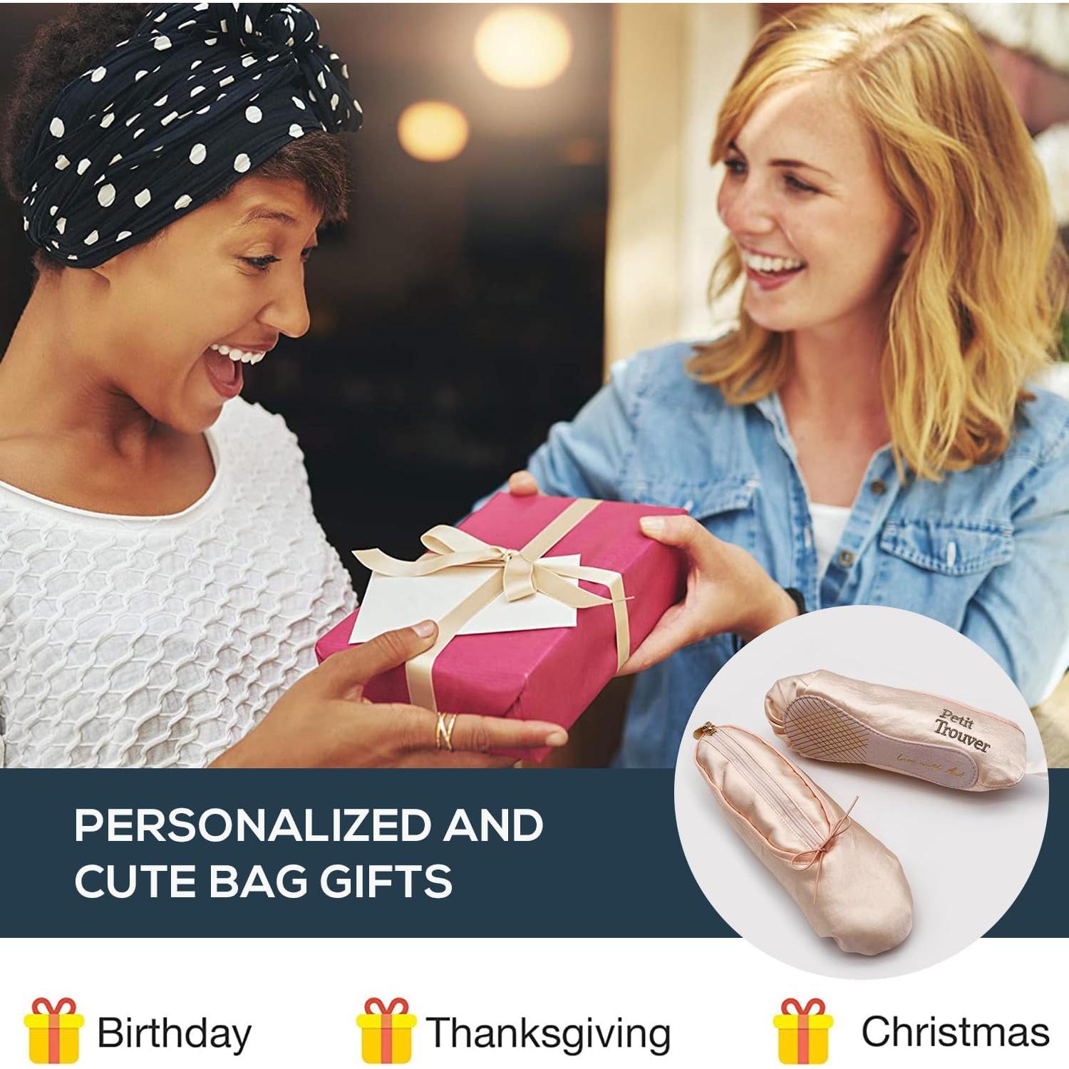 Bolsa de Maquillaje Rosa Ballet PWQEIONC 20x7.6 cm