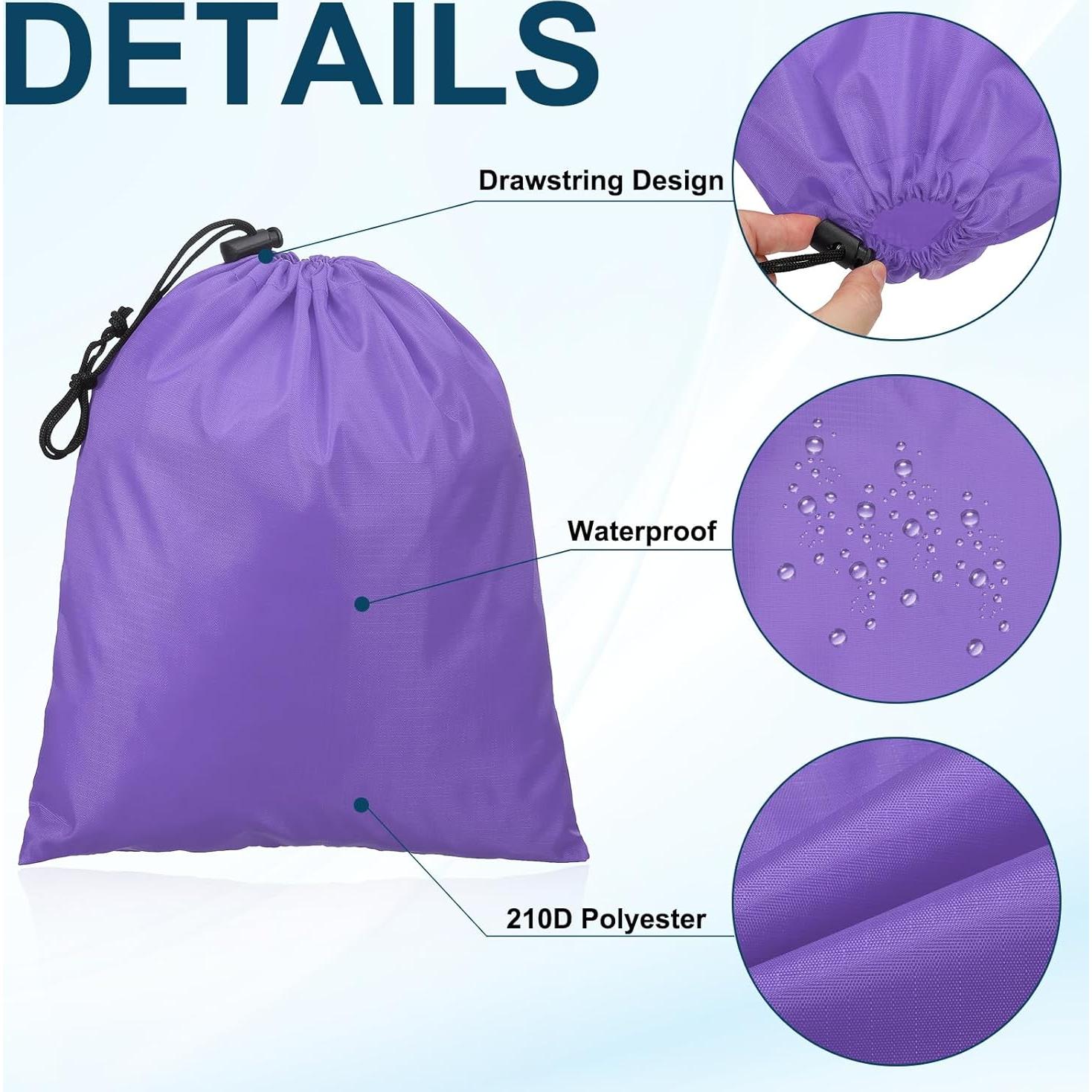 Bolsas de Almacenamiento PATIKIL 35x40 cm Paquete de 6 Púrpura