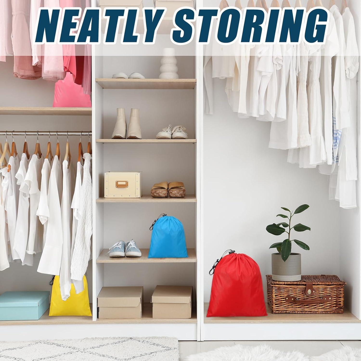 Bolsas de Almacenamiento PATIKIL 35x40 cm Paquete de 6 Púrpura