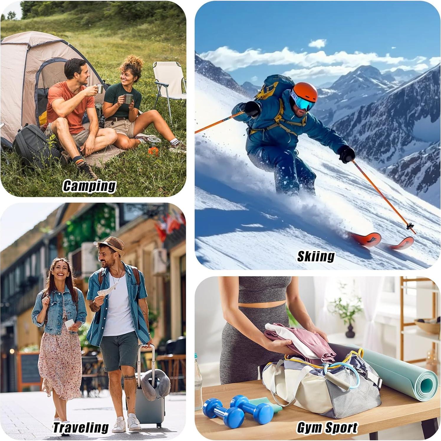 Bolsas de Almacenamiento PATIKIL 35x40 cm Paquete de 6 Púrpura