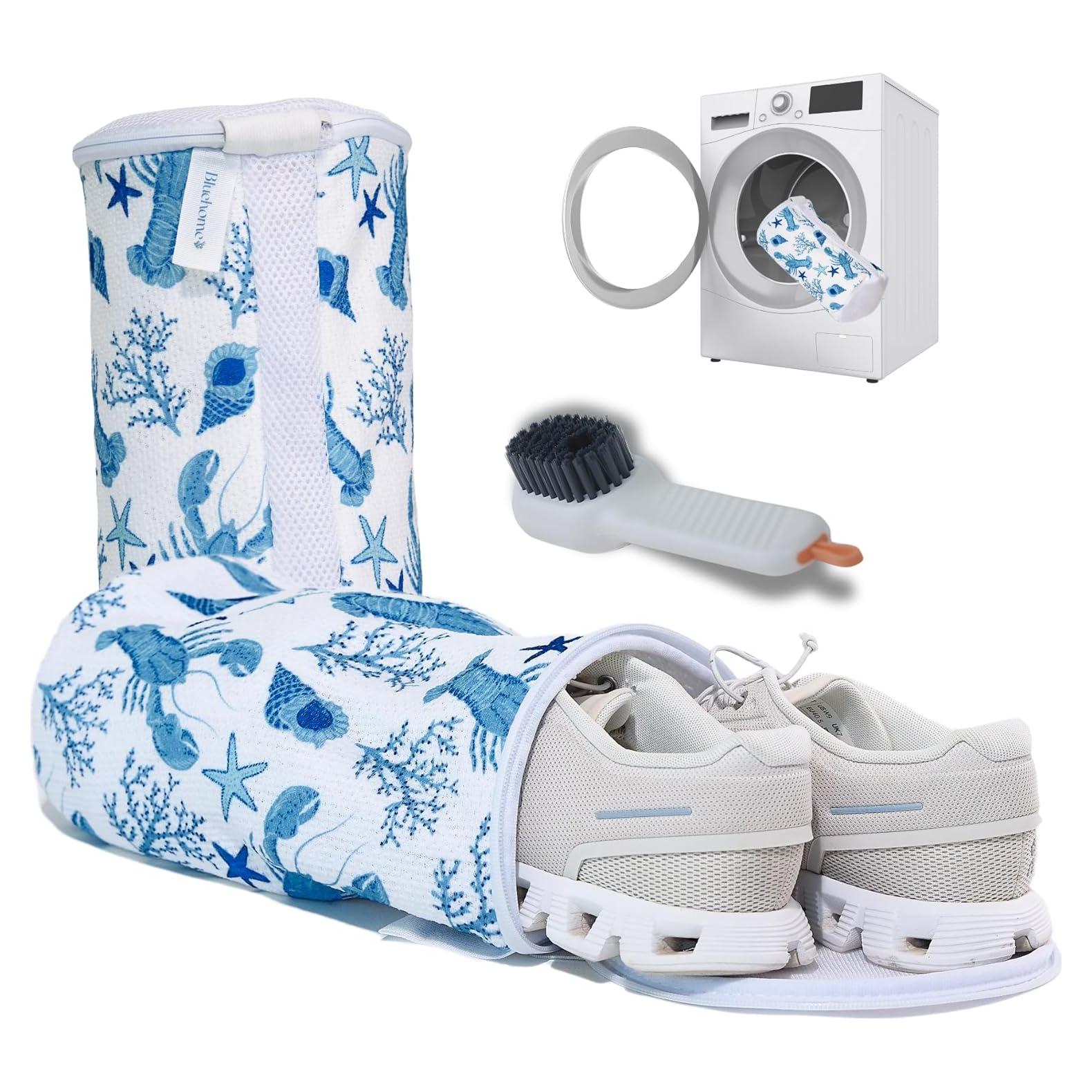 Bolsa de Lavado de Zapatos Bluehome - 2 Piezas Chenille