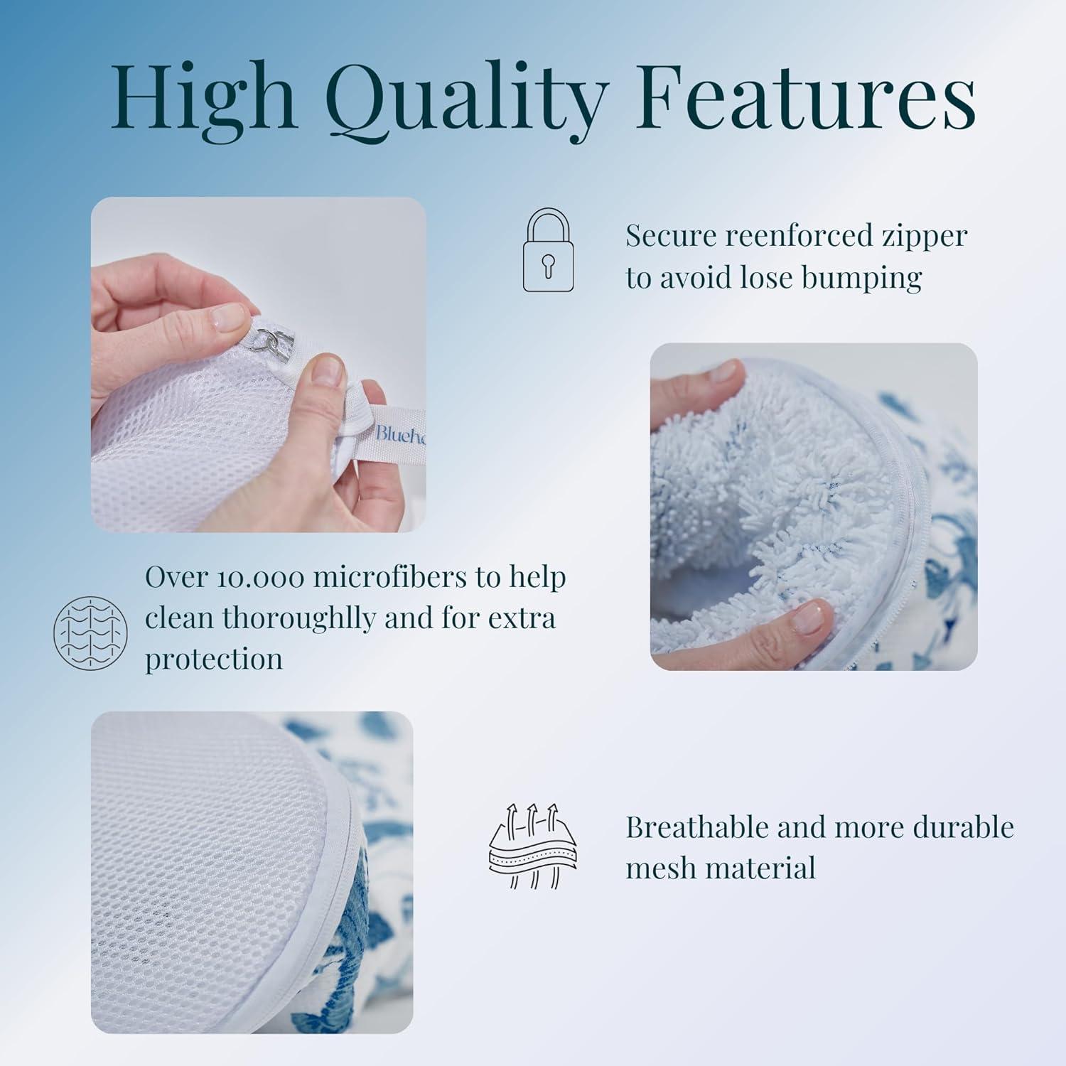 Bolsa de Lavado de Zapatos Bluehome - 2 Piezas Chenille