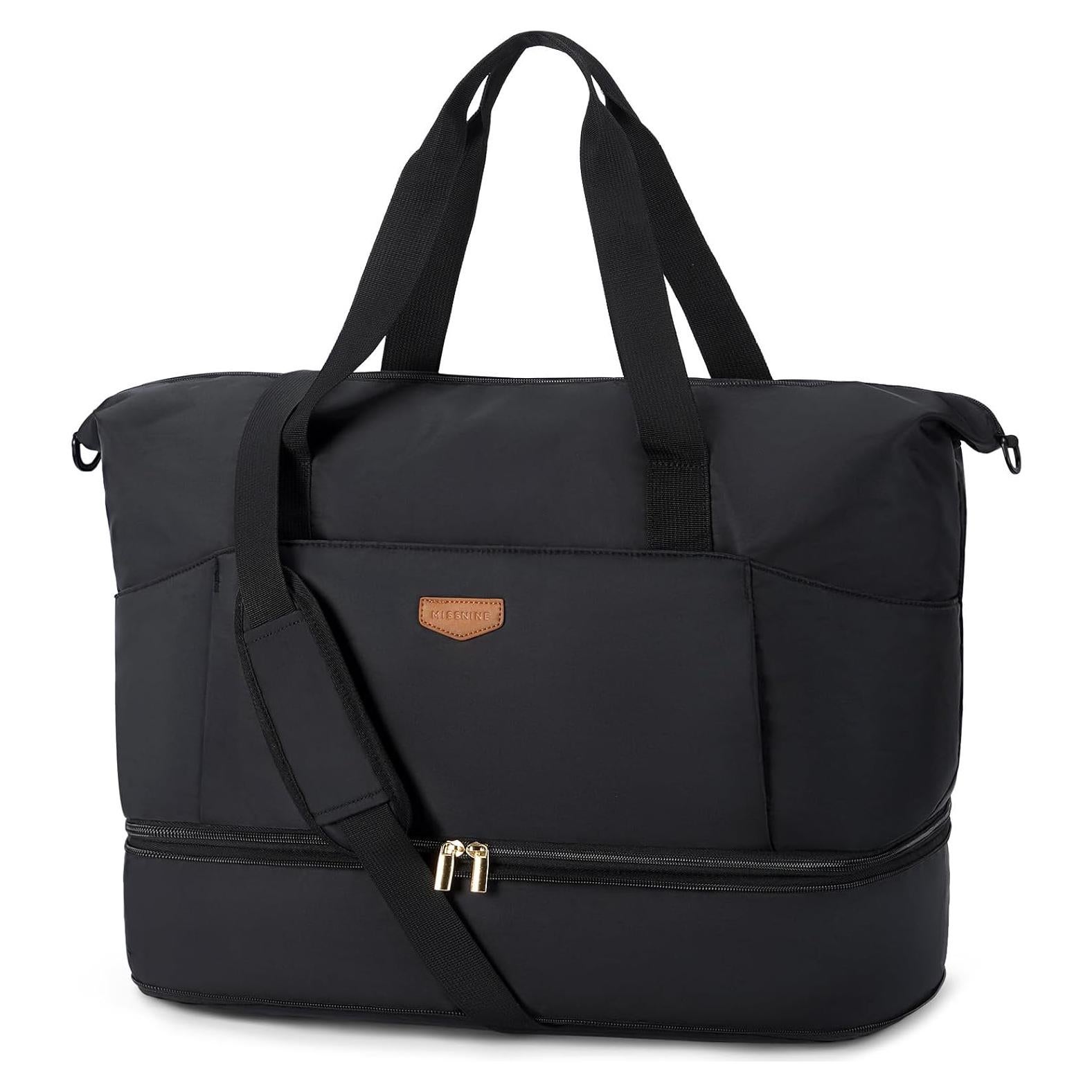 Bolsa de Viaje Plegable Missnine 50L con Compartimento para Zapatos