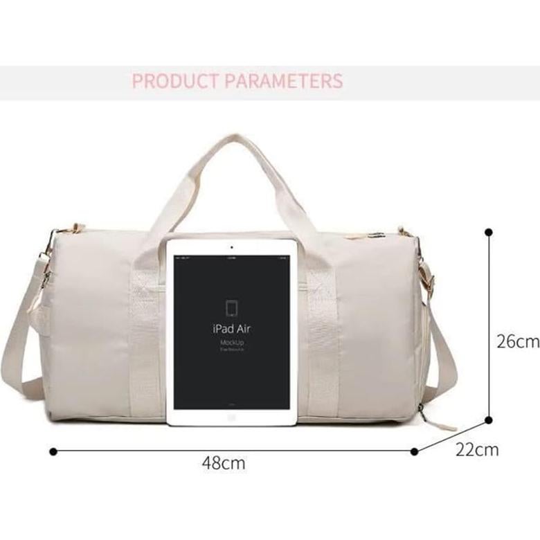 Bolsa de Viaje Impermeable Unisex con Compartimento para Zapatos