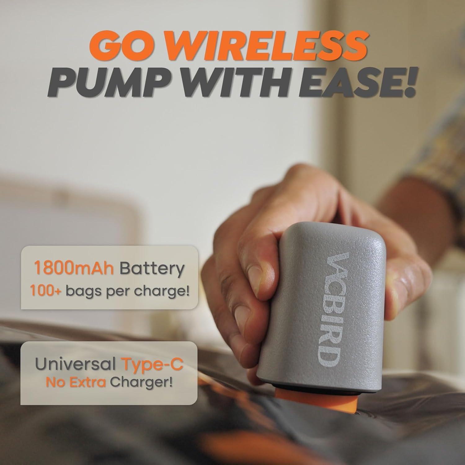 Juego de 15 Bolsas de Almacenamiento Vacbird Inalámbricas