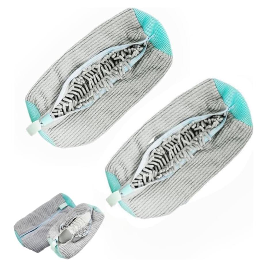 Bolsa de Lavado de Zapatos JYCCYLF 2 Pcs Reutilizable Gris