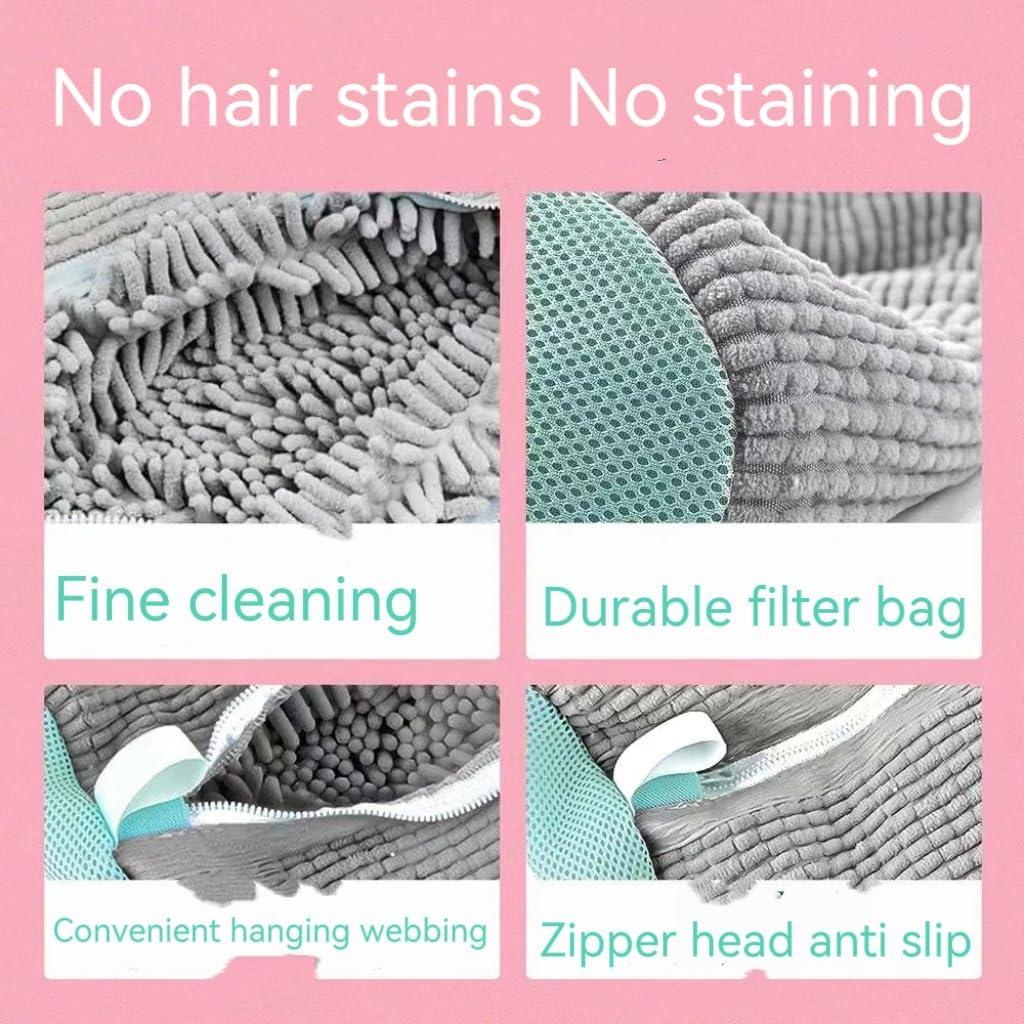 Bolsa de Lavado de Zapatos JYCCYLF 2 Pcs Reutilizable Gris