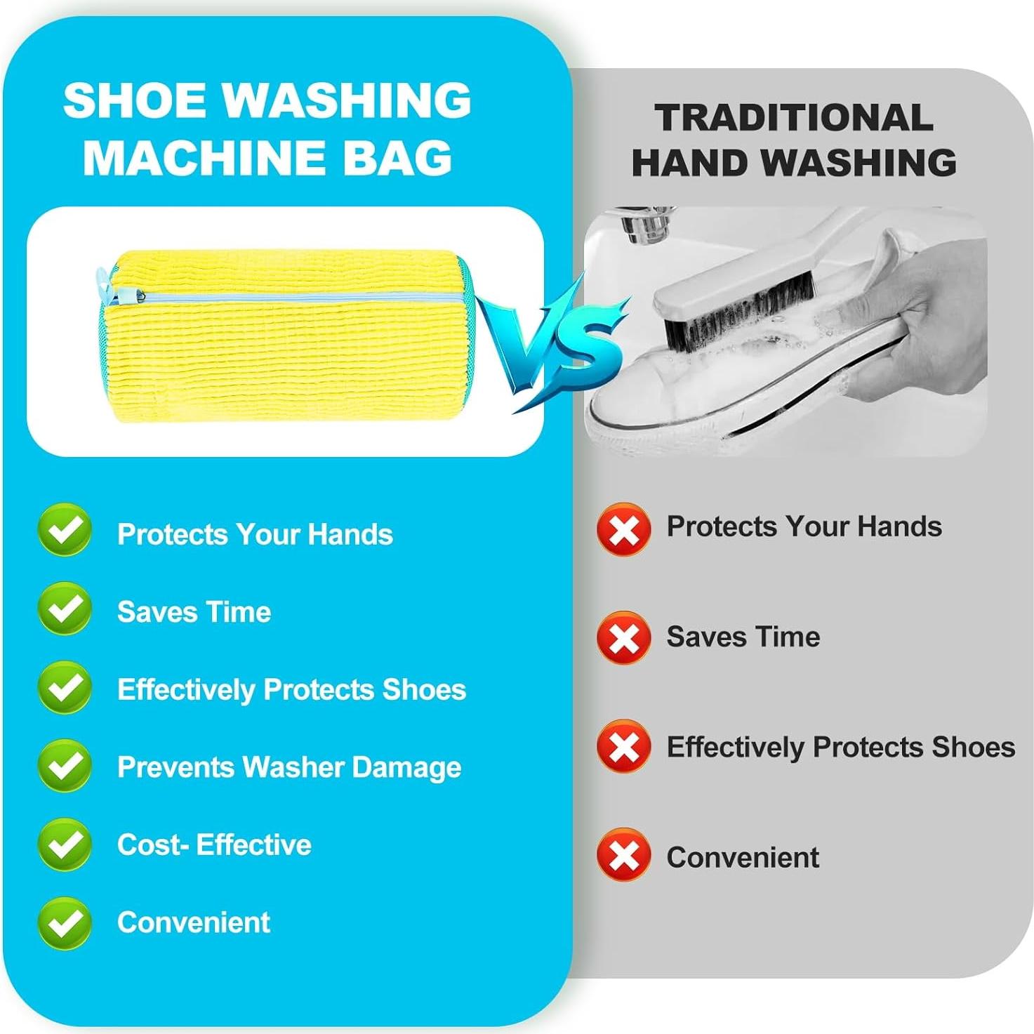 Bolsa de Lavado de Zapatos Dqyew 39.1x19.1cm Reutilizable