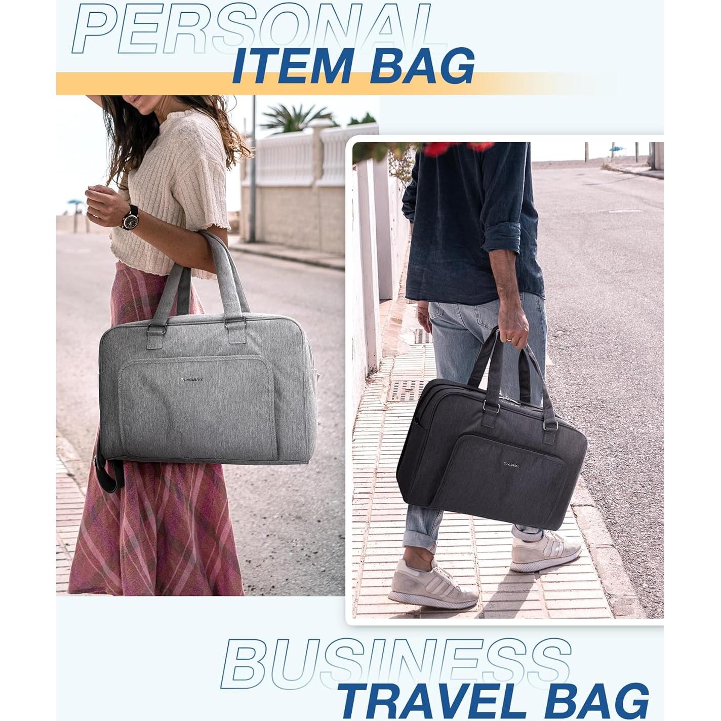 Bolsa de Viaje Duffle BAGSMART Negra con Compartimento para Laptop