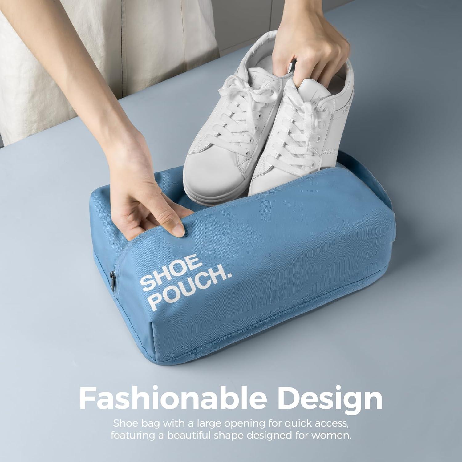 Bolsa de Zapatos Pack All Resistente al Agua 33x21x9 cm Azul