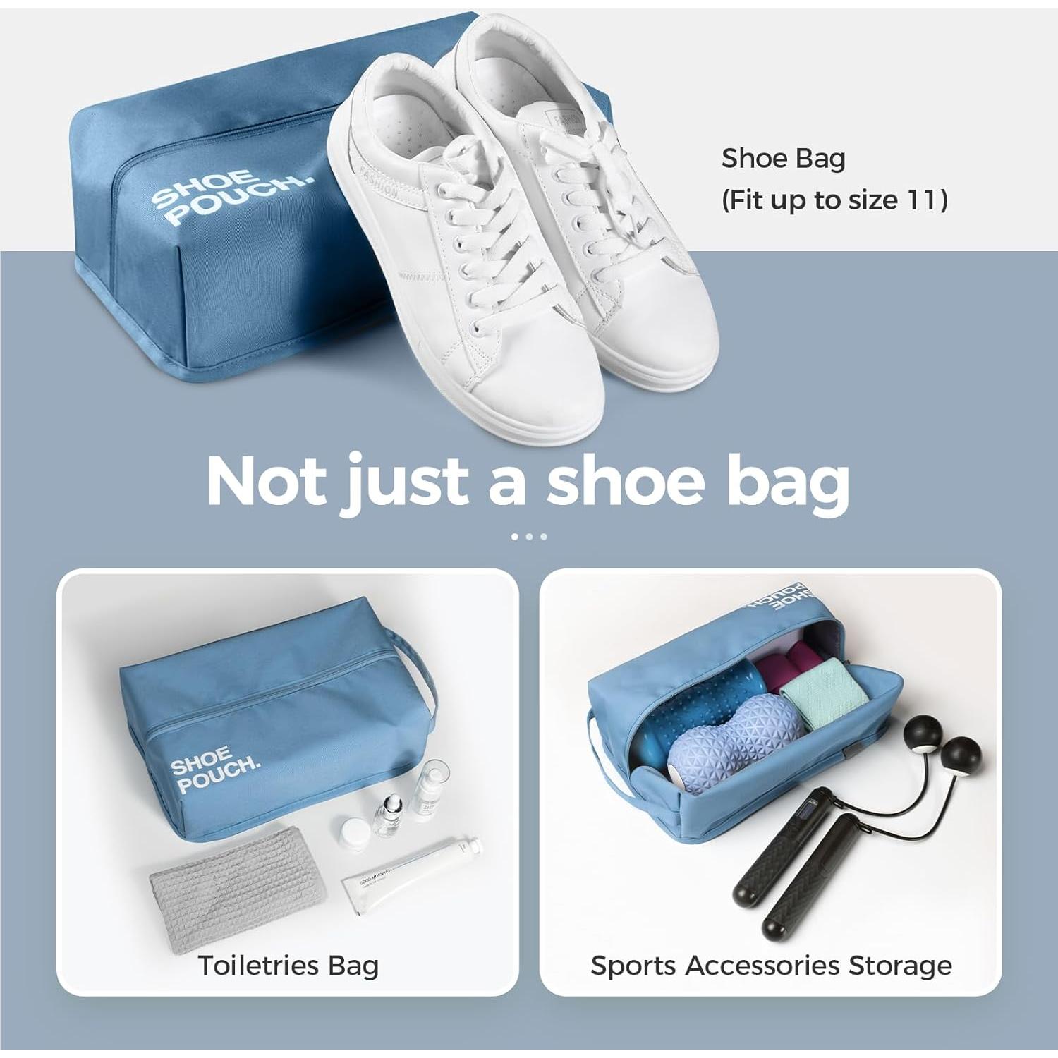 Bolsa de Zapatos Pack All Resistente al Agua 33x21x9 cm Azul