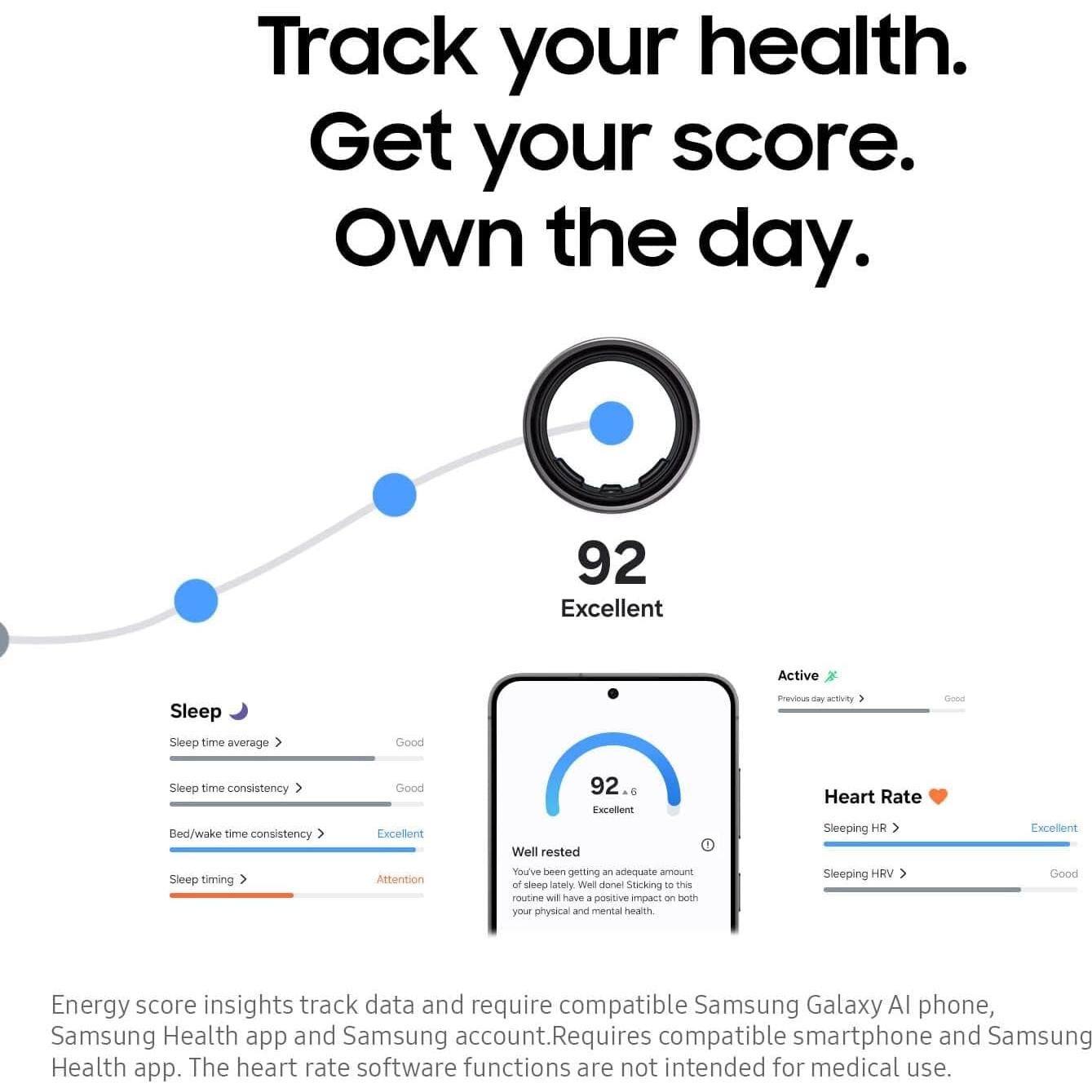 SAMSUNG Galaxy Ring Anillo Inteligente Monitor de Sueño 6