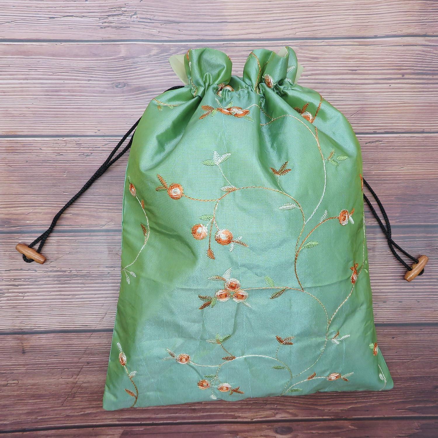 Bolsa de Viaje Ouyatoyu 4 Piezas con Diseño de Flor Bordada