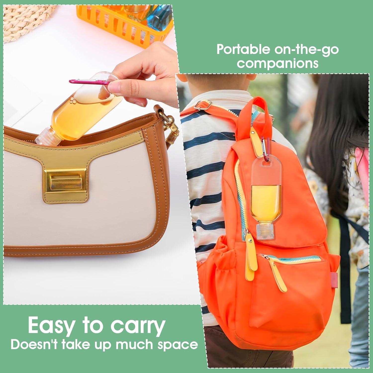 50 Botellas de Viaje Limbeuuu 59ml con Llavero A Prueba de Fugas