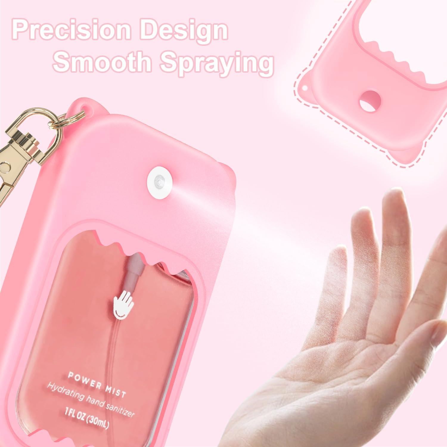 Funda de Silicona Rosa para Spray Desinfectante Touchland