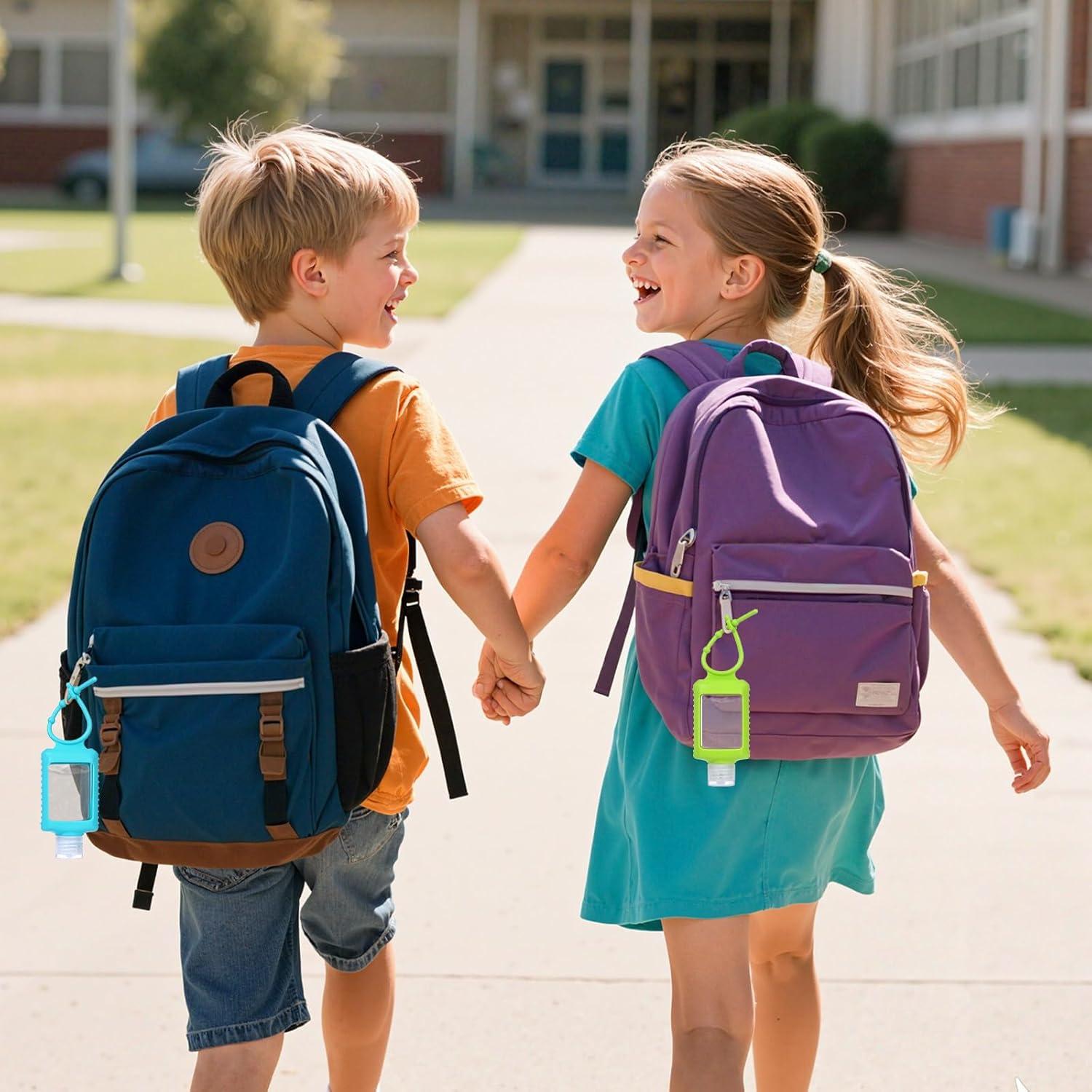 Paquete de 5 Botellas de Viaje 60 ml con Funda Silicona