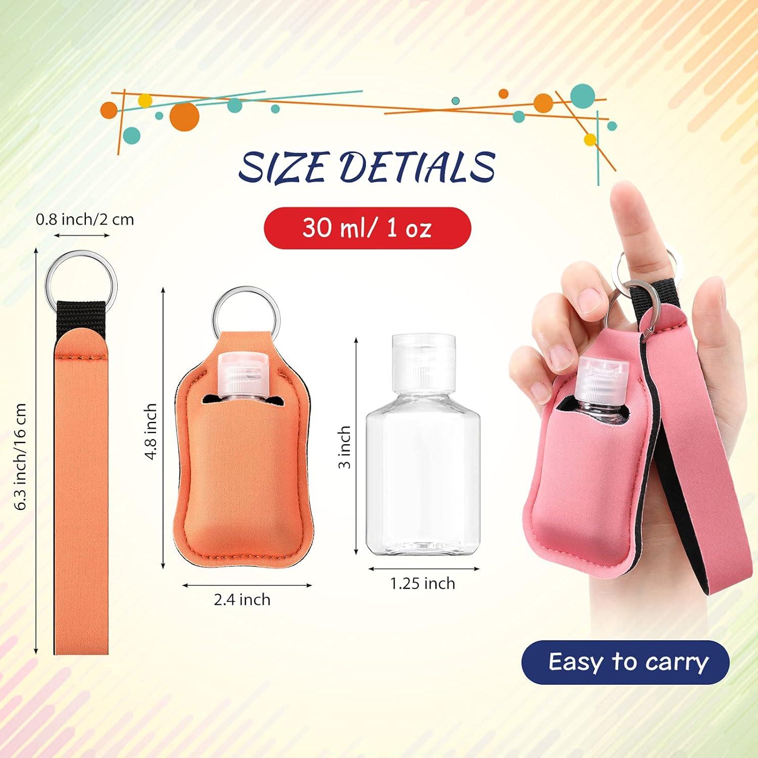 Set 54 Piezas Botellas de Viaje 30 ml con Soporte y Llavero