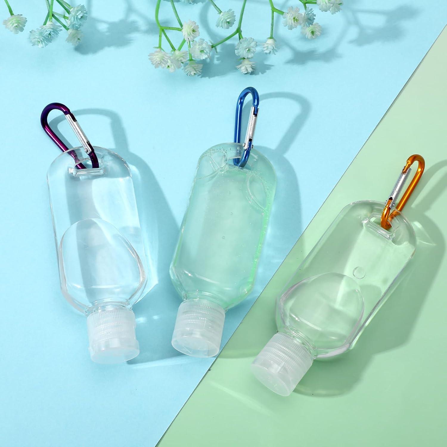 60 Botellas de Viaje Reutilizables 2oz Zisiueel Transparentes