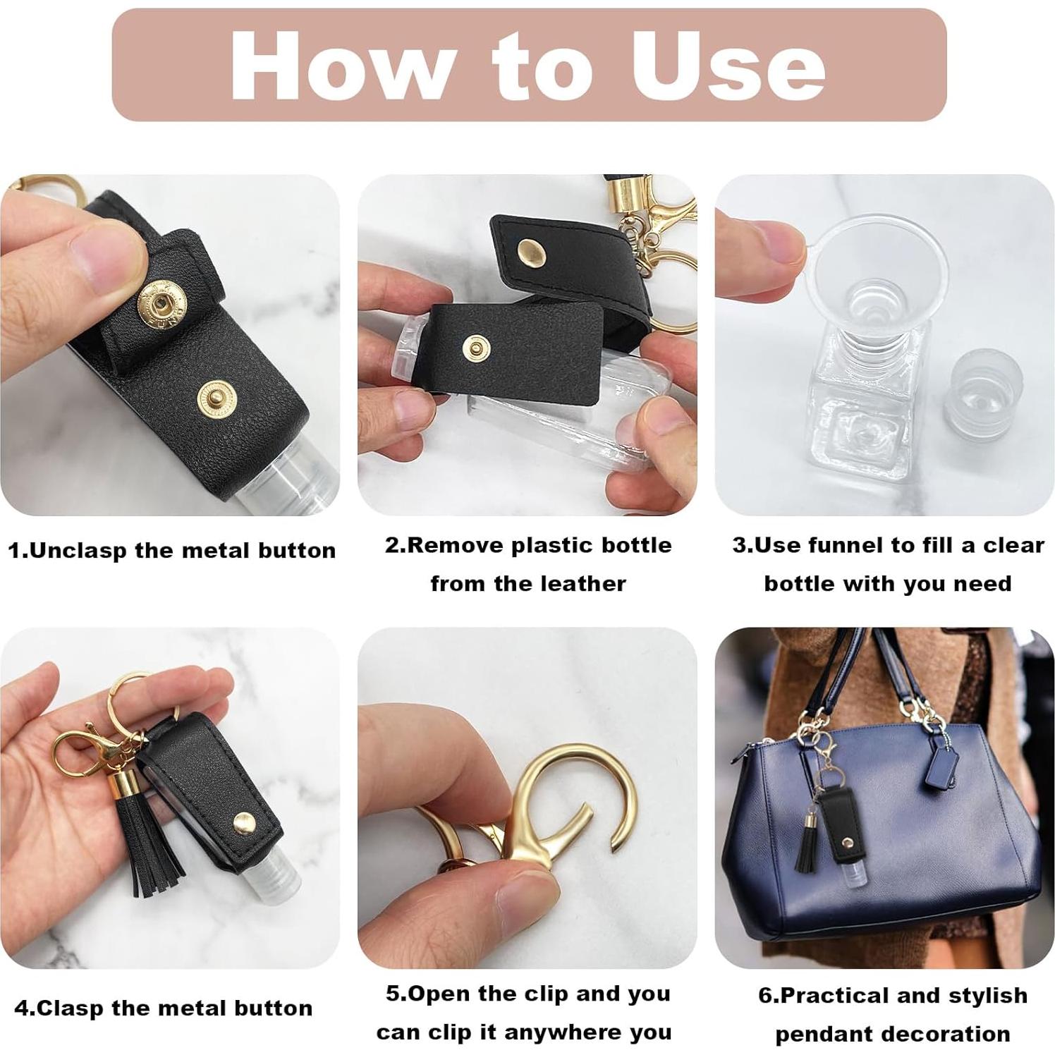 Paquete de 4 Soportes de Llave Desinfectante de Manos 30ml