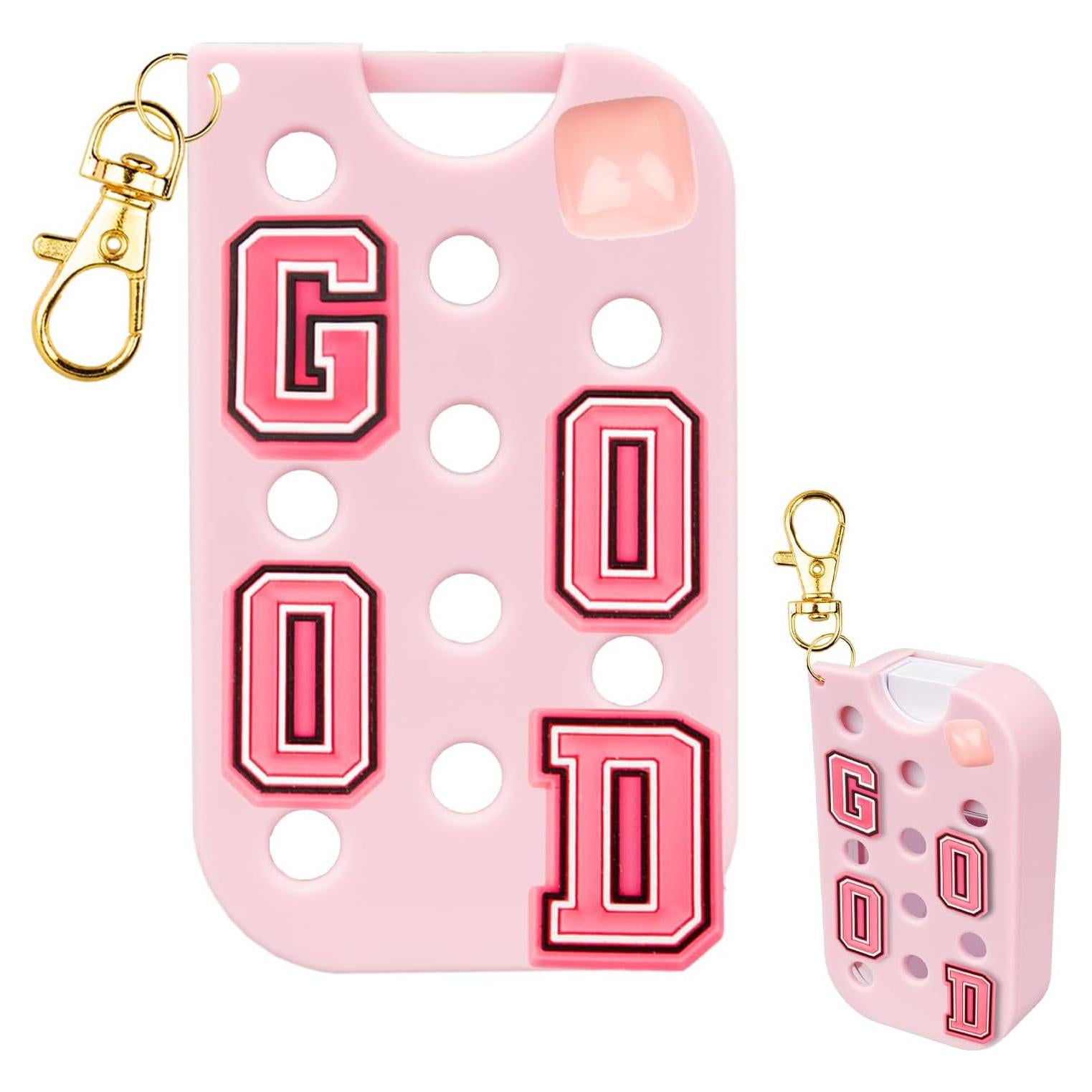 Funda de Silicona Rosa para Spray Desinfectante Touchland 1 oz