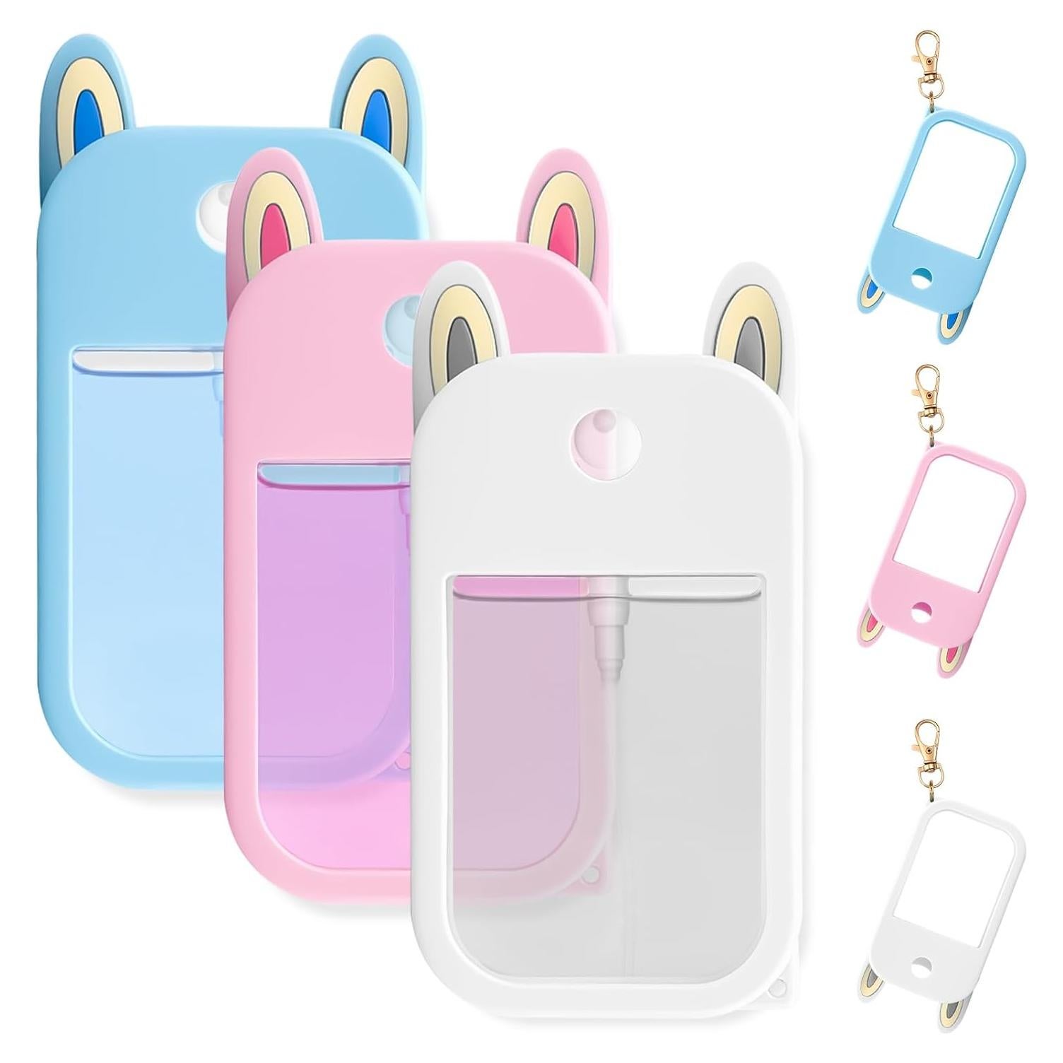 Paquete de 3 Fundas de Silicona Touchland con Llavero - Colores Variados