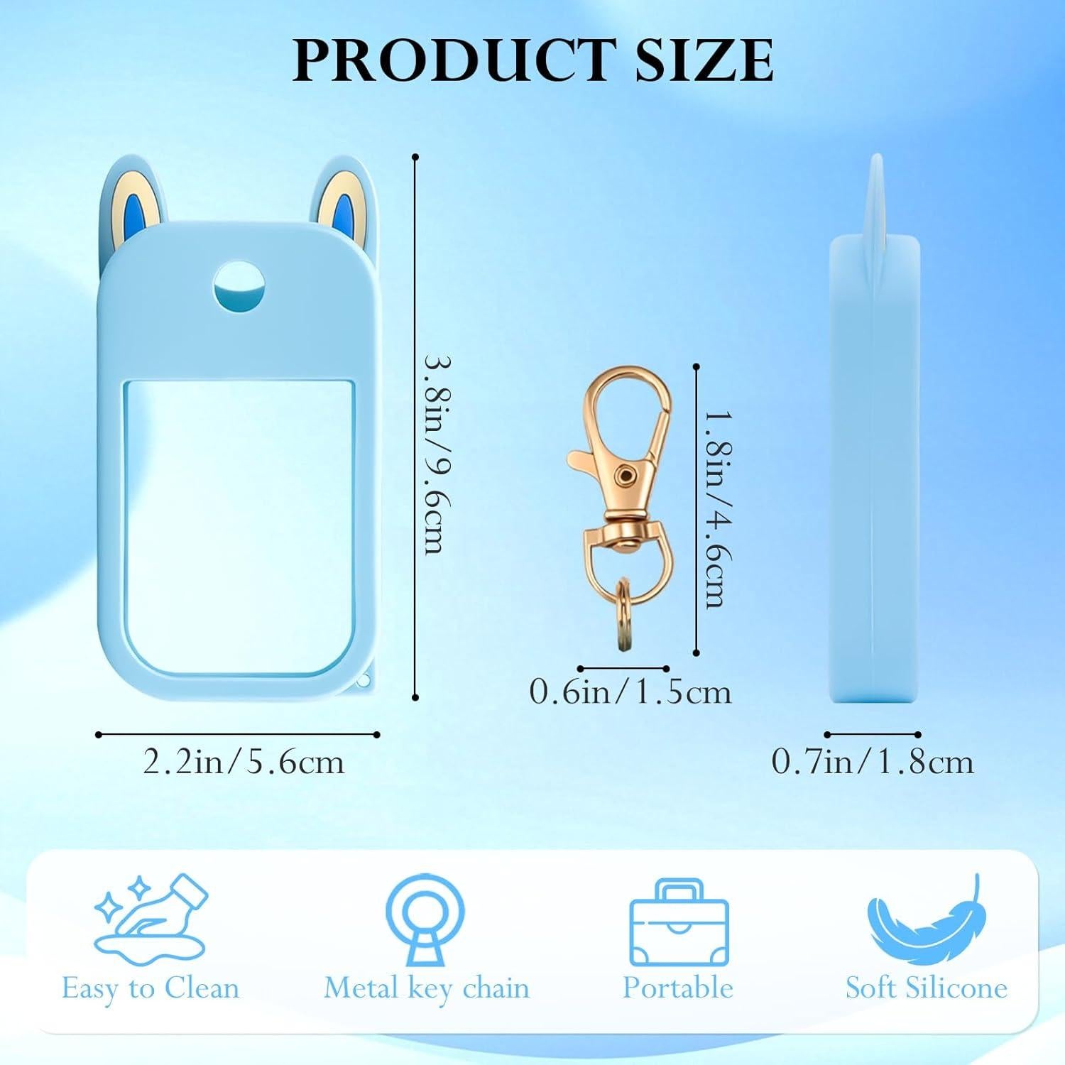 Paquete de 3 Fundas de Silicona Touchland con Llavero - Colores Variados