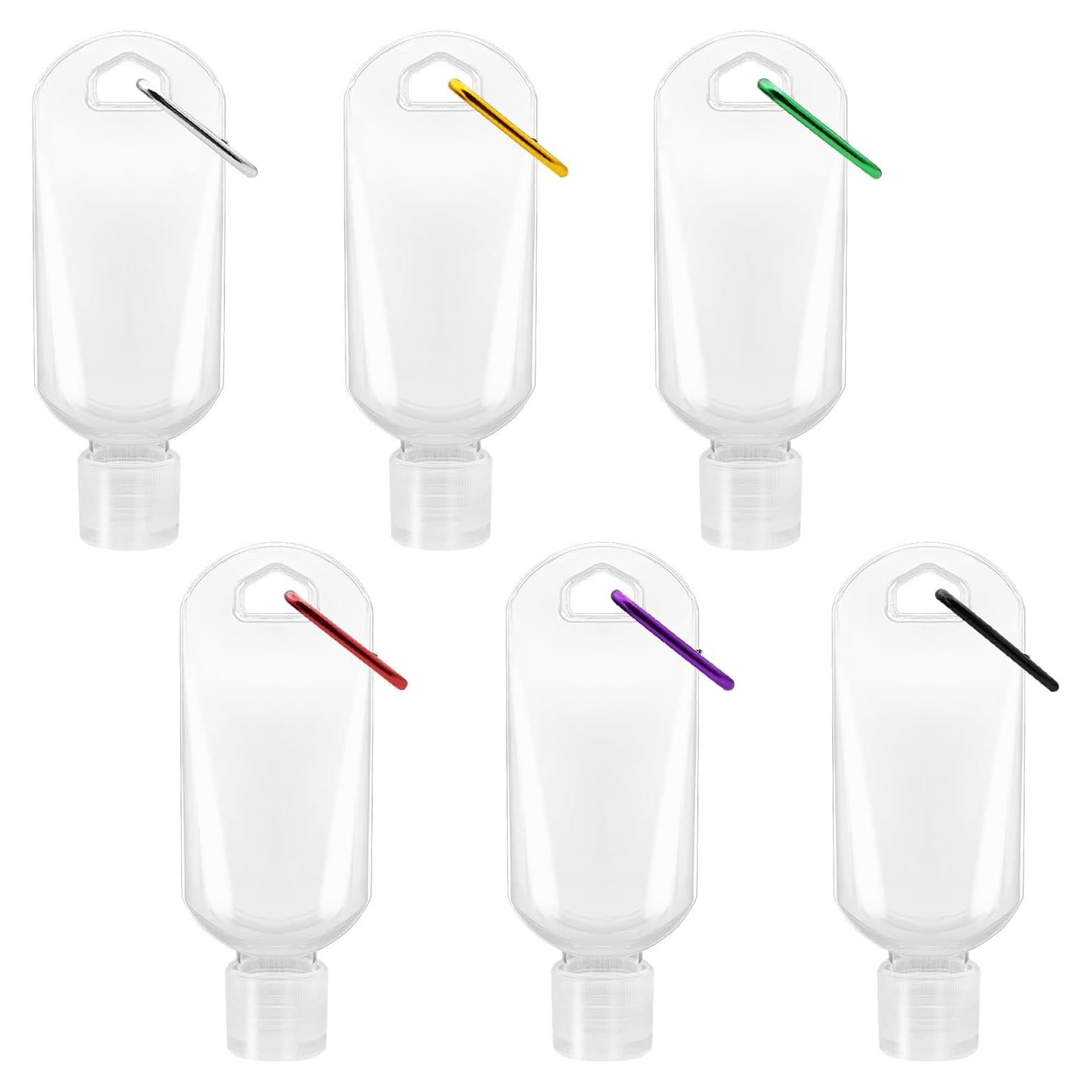 Paquete de 6 Botellas Reutilizables Ulbemoll 50ml a Prueba de Fugas