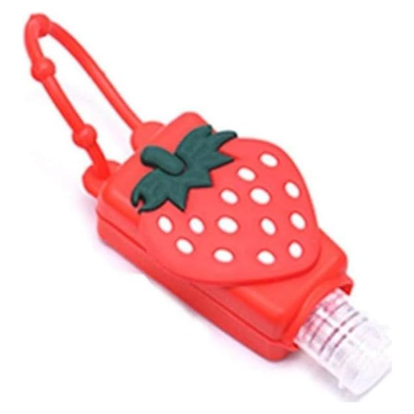 Botella de Viaje Dwuww Fresa 59 ml Recargable con Llavero