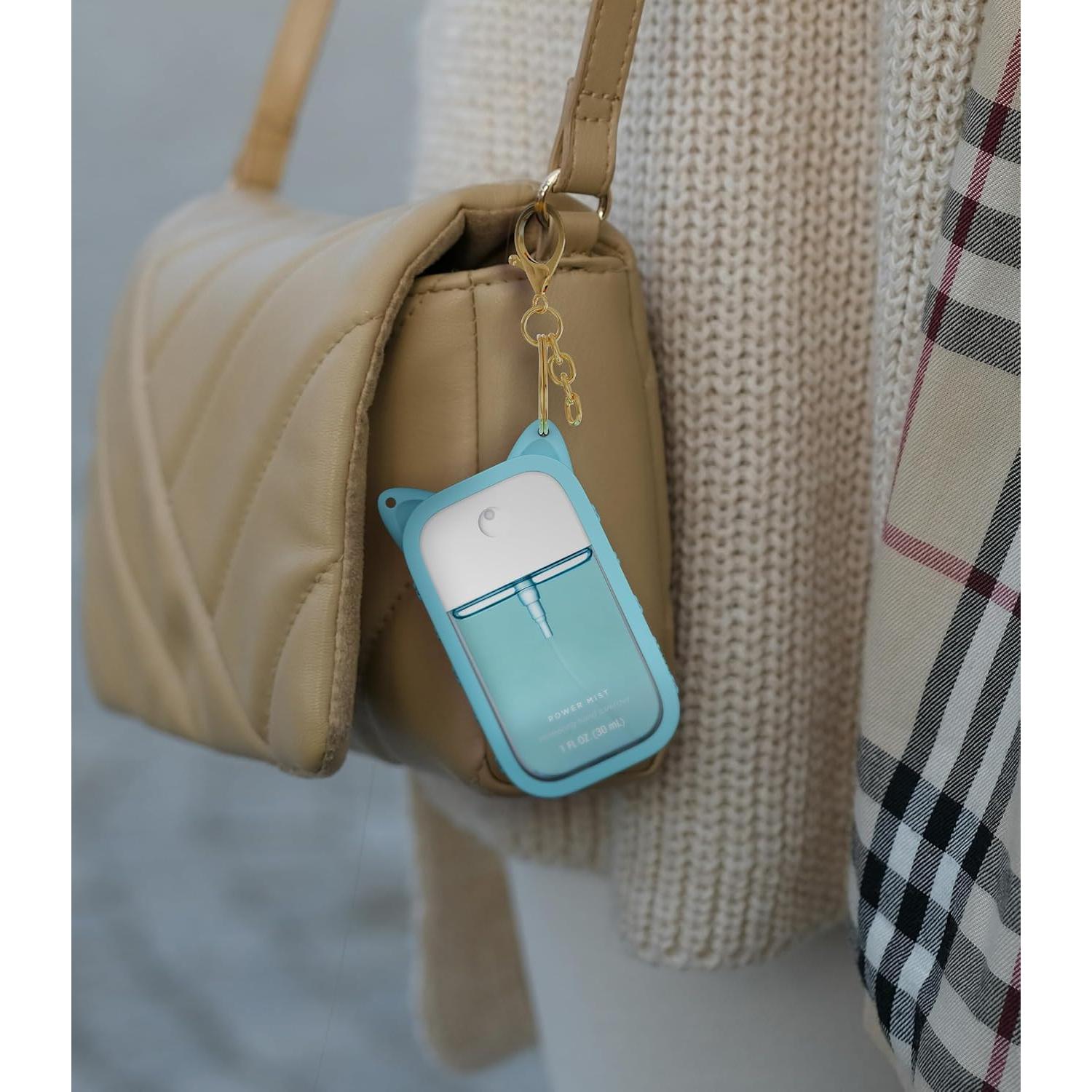 Funda de Silicona Azul para Spray Desinfectante Touchland 30 mL