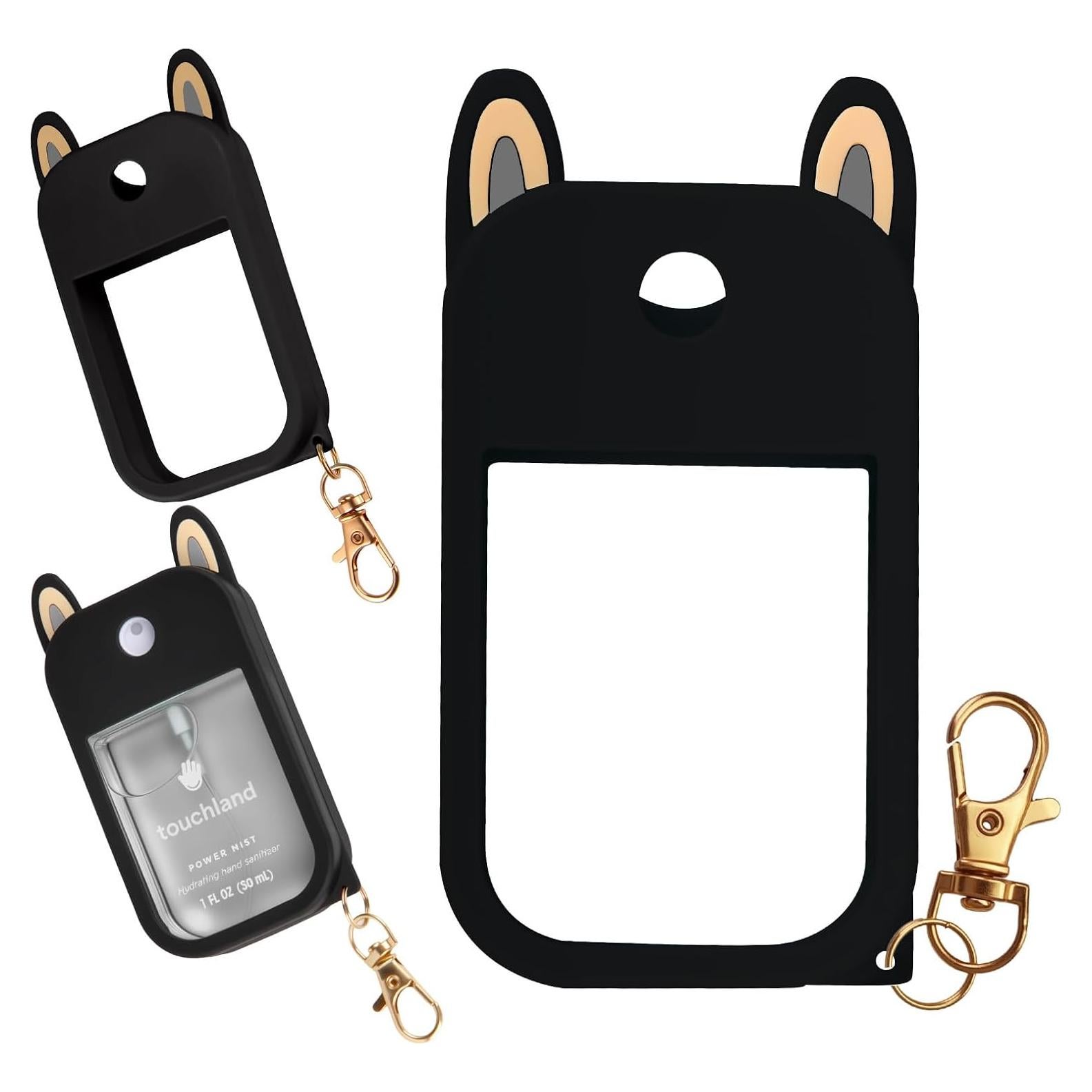 Funda de Silicona Hovmvtee 30 ml con Orejas Lindas Negra