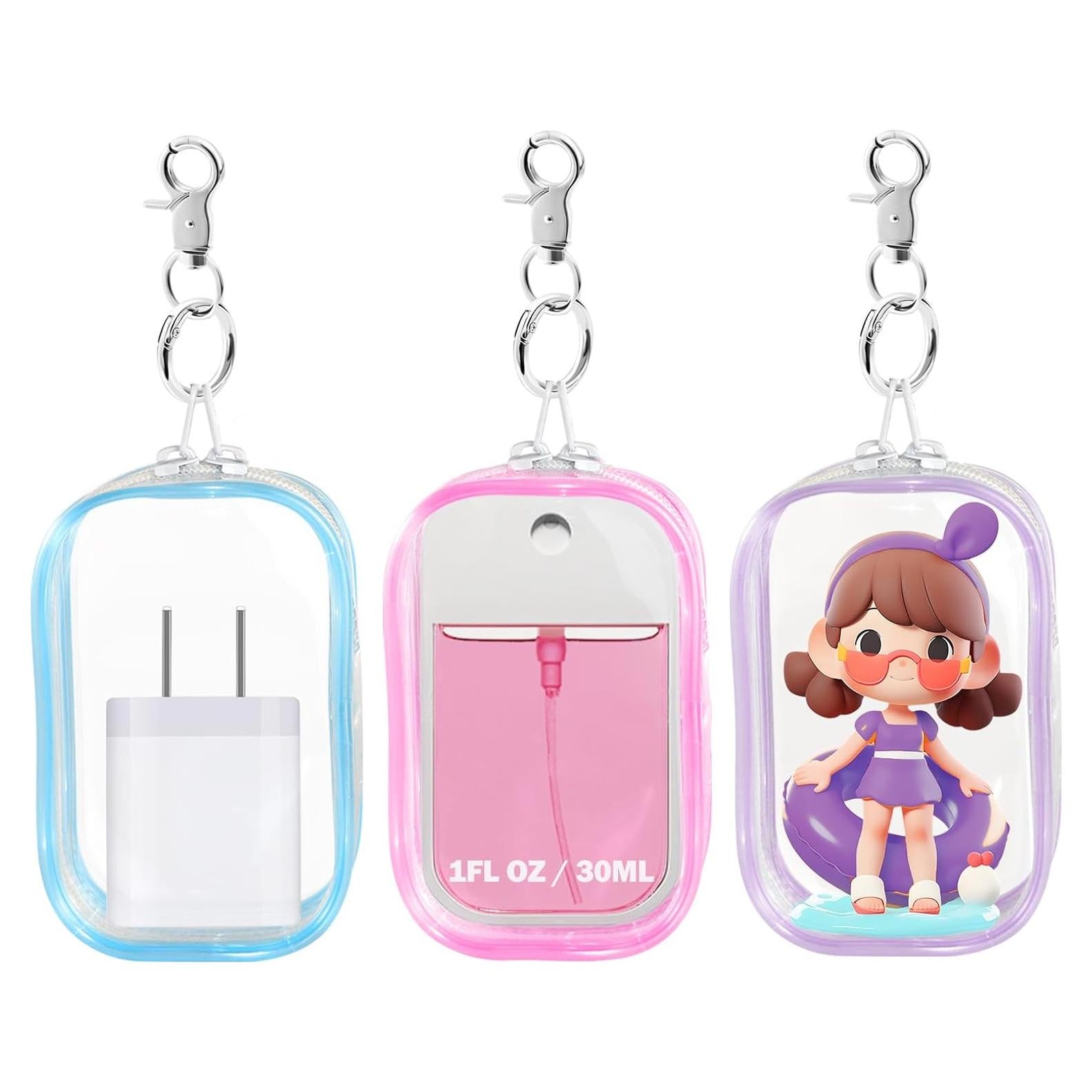 Estuche Transparente Nuo Sheng para Desinfectante 30ml - 3 Piezas