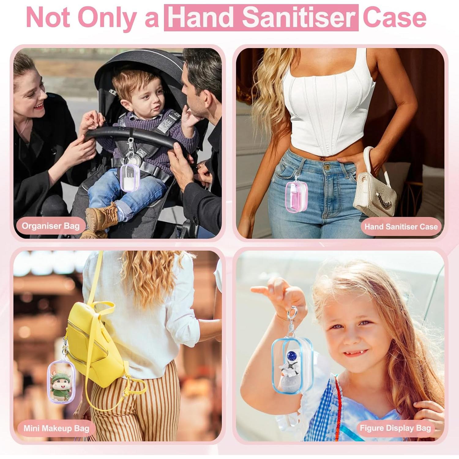 Estuche Transparente Nuo Sheng para Desinfectante 30ml - 3 Piezas