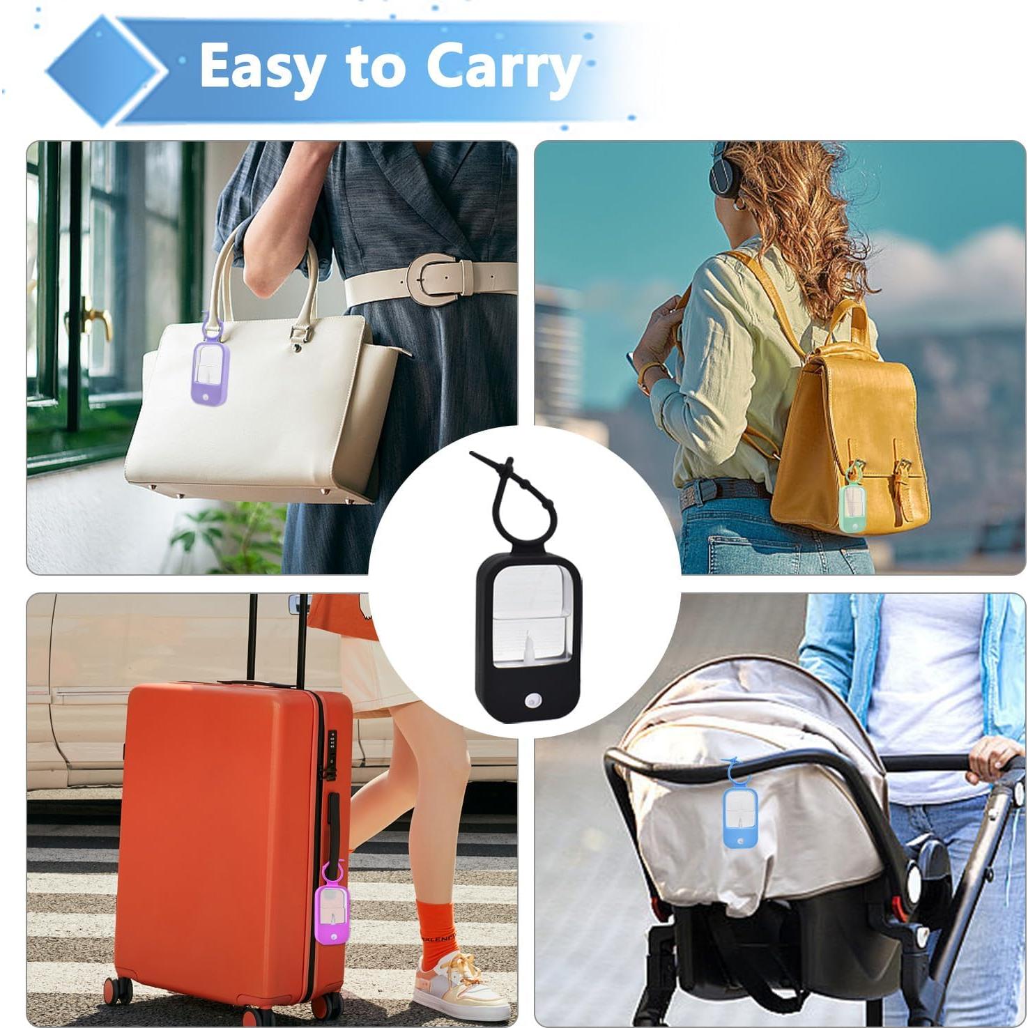 Funda de Silicona FUNAUPGO para Spray Desinfectante 30 ml Negra