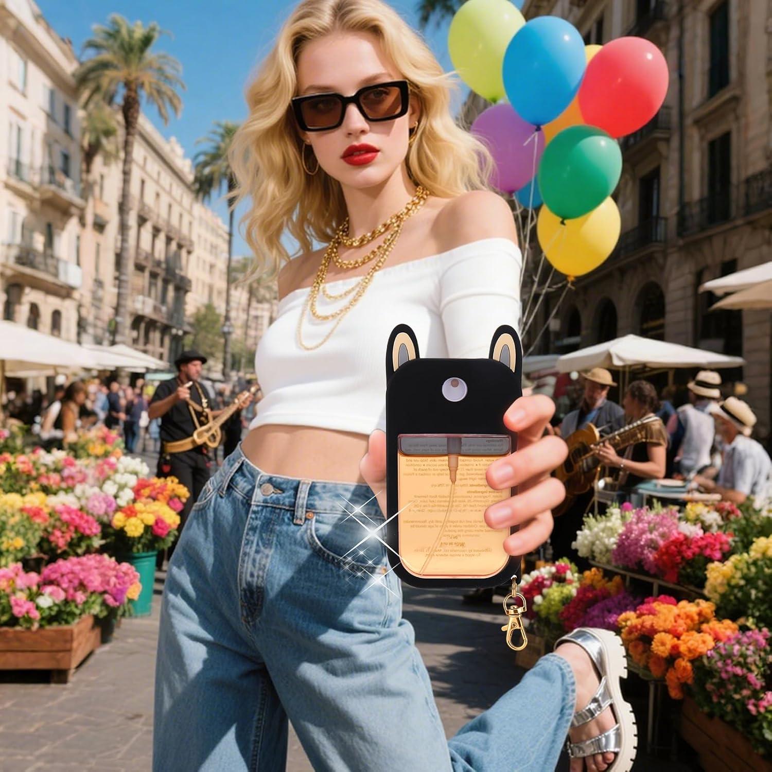 Funda de Silicona AIERSA para Desinfectante Touchland - Orejas de Conejo