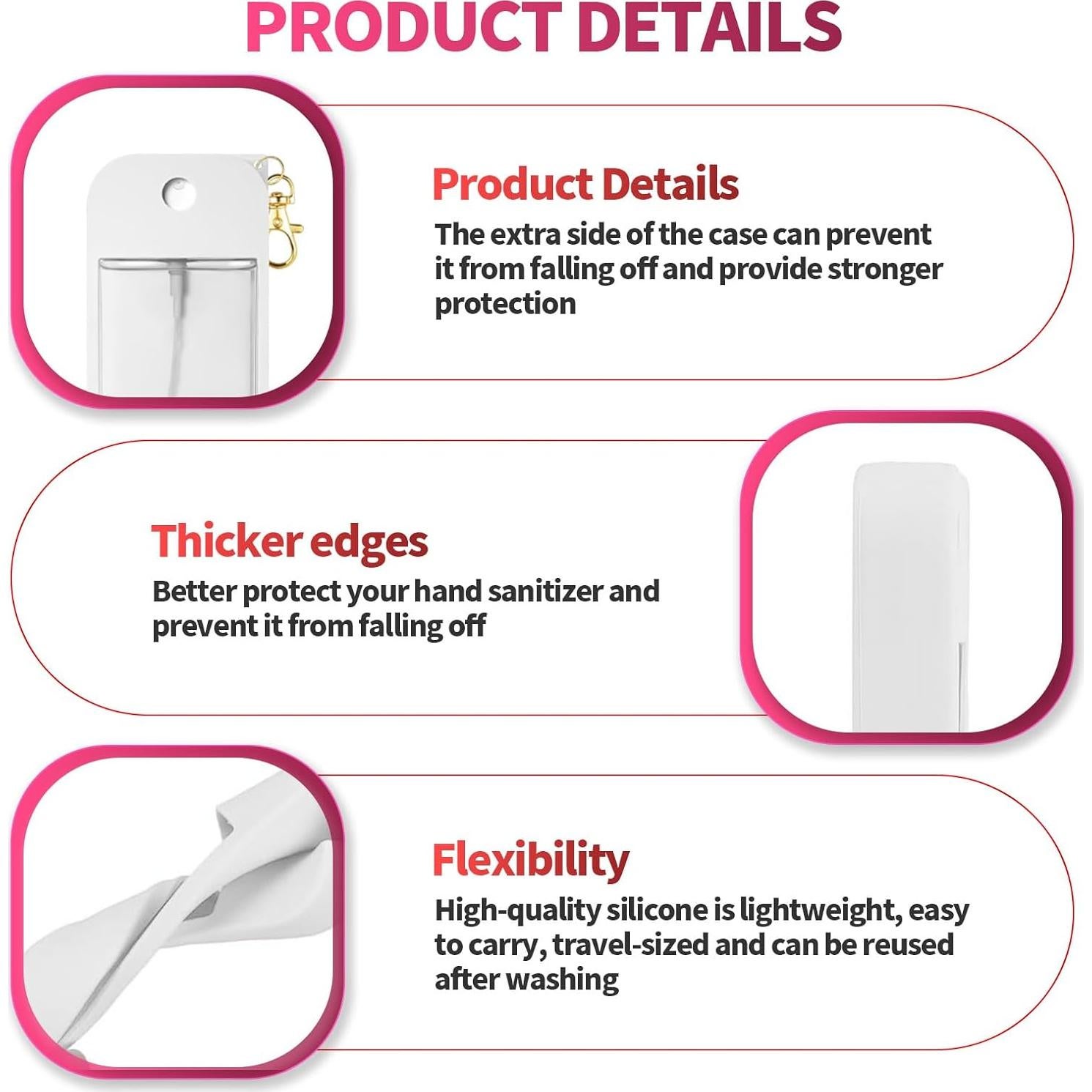 Funda de Silicona YMPEKA para Spray Desinfectante 30 ml