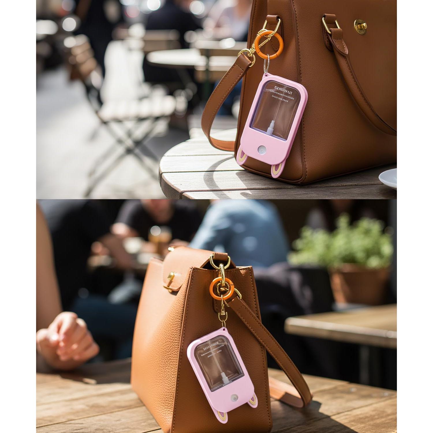 Funda de Silicona Rosa para Spray Desinfectante Touchland 30ml