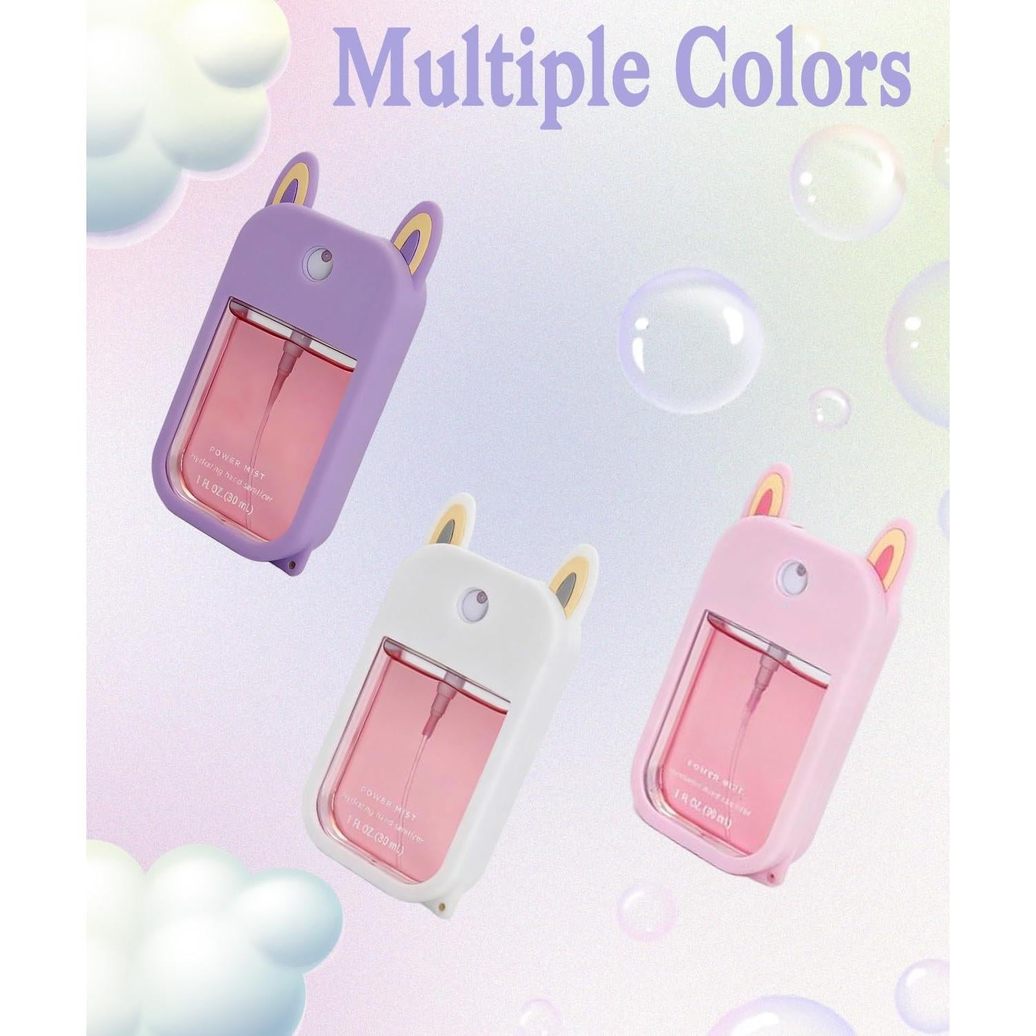 Funda de Silicona Rosa para Spray Desinfectante Touchland 30ml