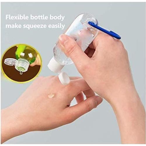 30 Botellas de Plástico Reutilizables 50ml SPMIMI a Prueba de Fugas