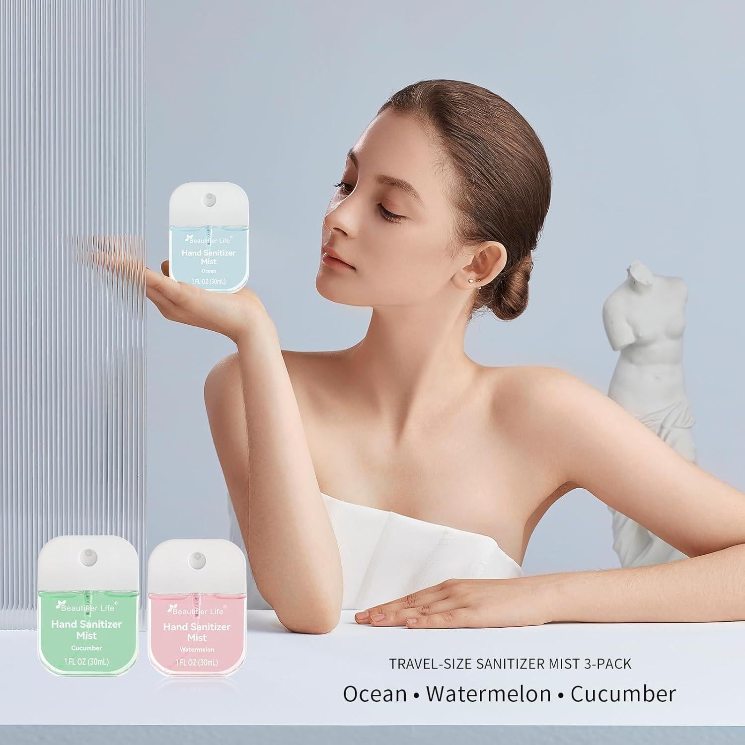 Desinfectante de Manos Portátil Beautifier Life - Paquete de 3, 30ml