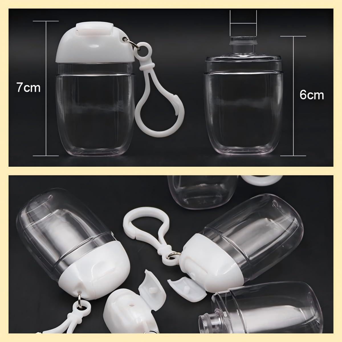 Paquete de 9 Botellas Reutilizables 30ml ZHQZZPH para Viaje