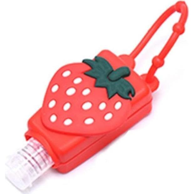 Botella de Viaje Galepromot Fresa Roja 50ml Silicona Recargable