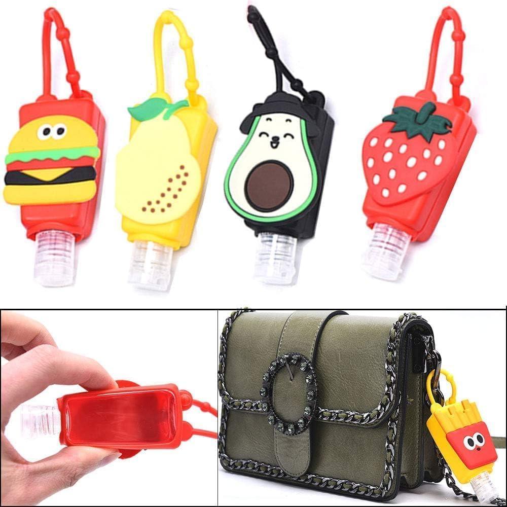 Botella de Viaje Galepromot Fresa Roja 50ml Silicona Recargable