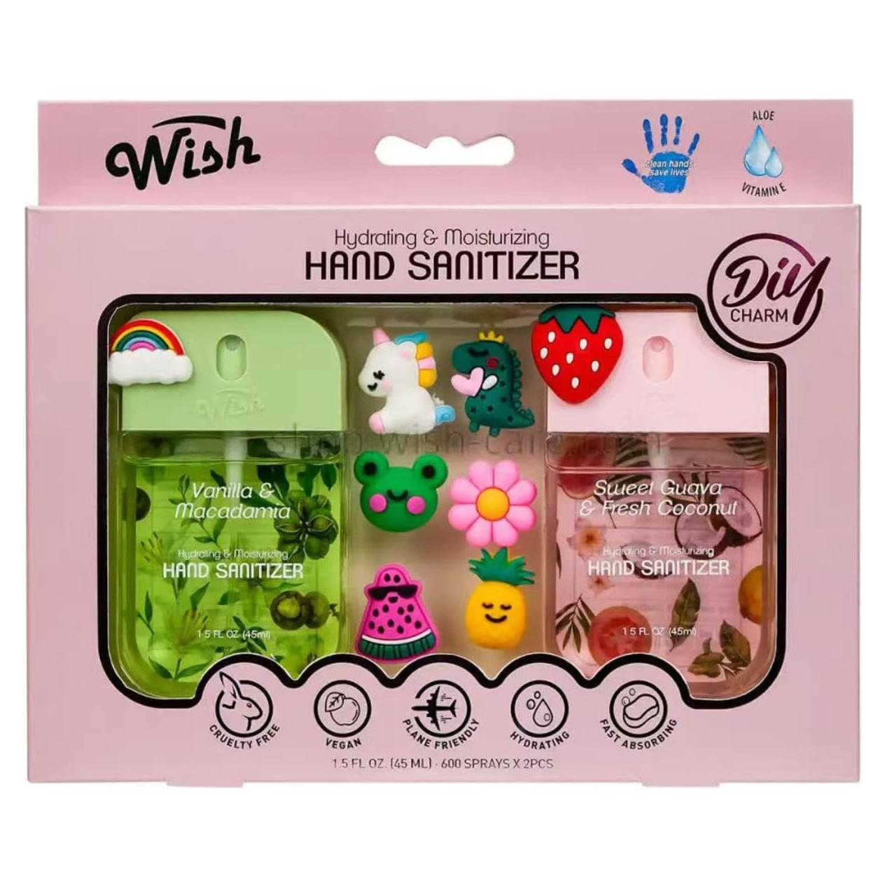 Desinfectante de Manos Wish 2-Pack Viaje 45ML Hidratante